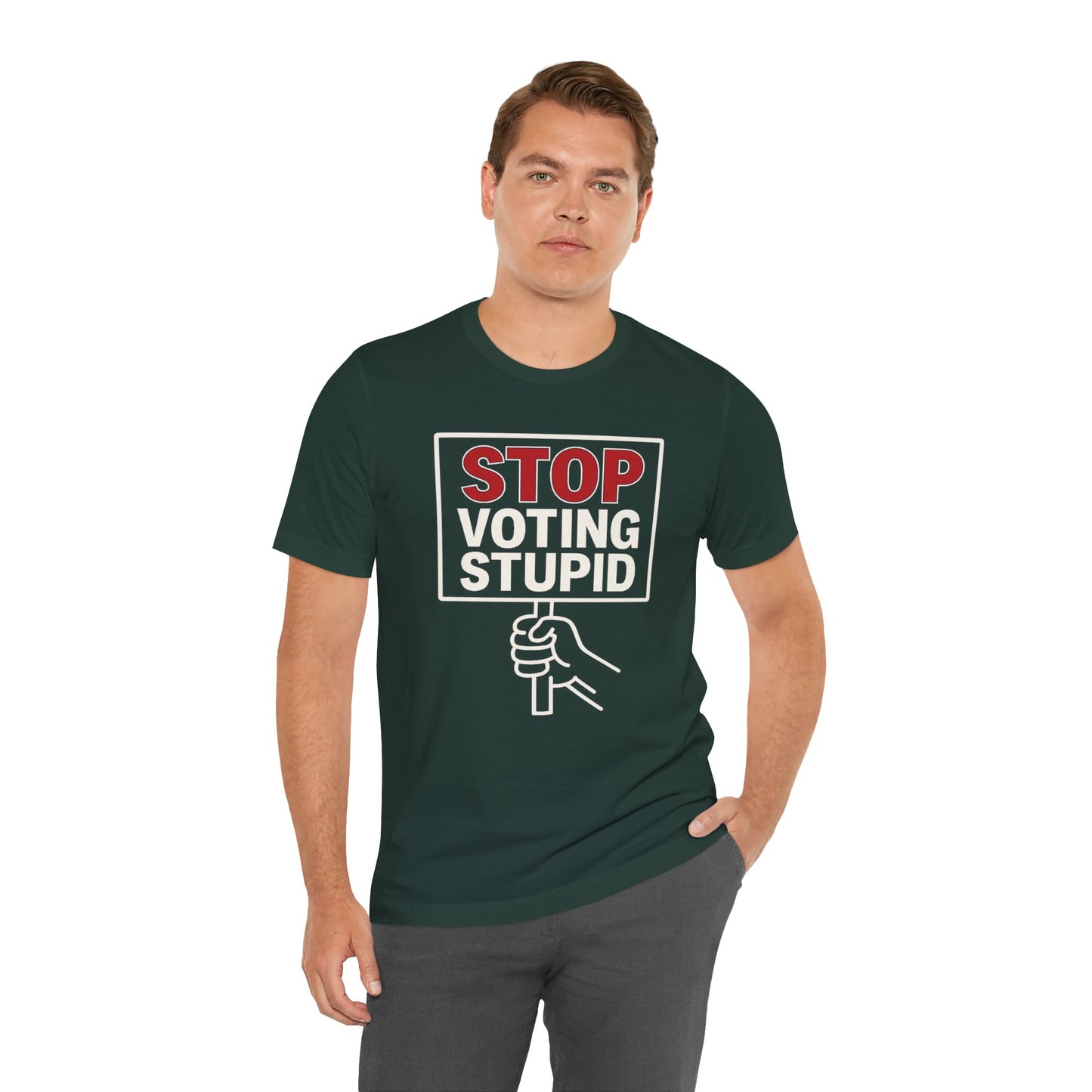 Stop Voting Stupid – Unisex Protest Tee (Size XS-4XL)