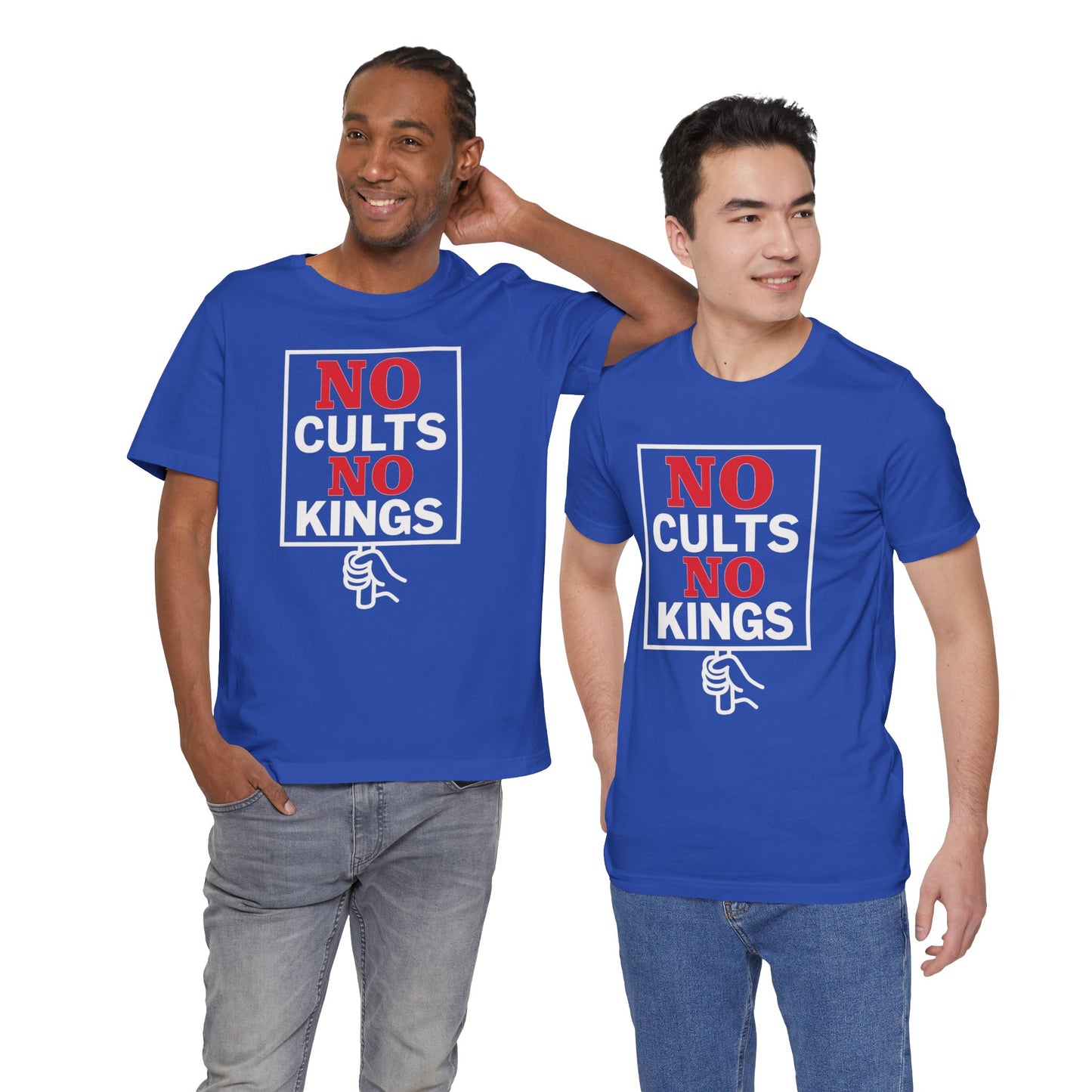No Cults, No Kings – Unisex Protest Tee (Size XS-4XL)