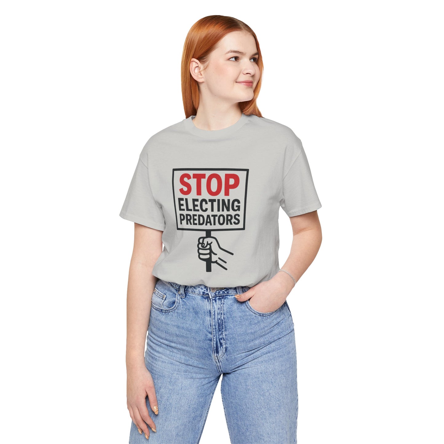 Stop Electing Predators – Unisex Protest Tee (Size XS-4XL)