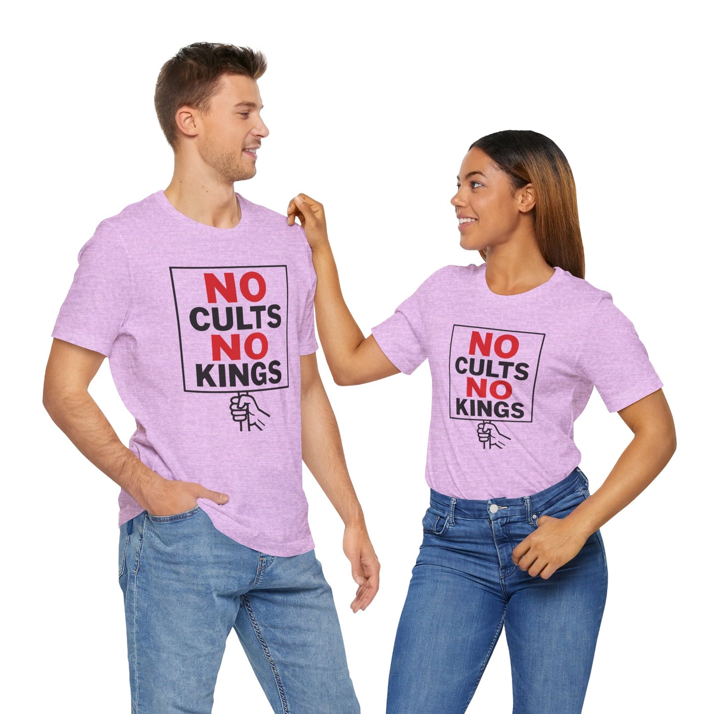 No Cults, No Kings – Unisex Protest Tee (Size XS-4XL)