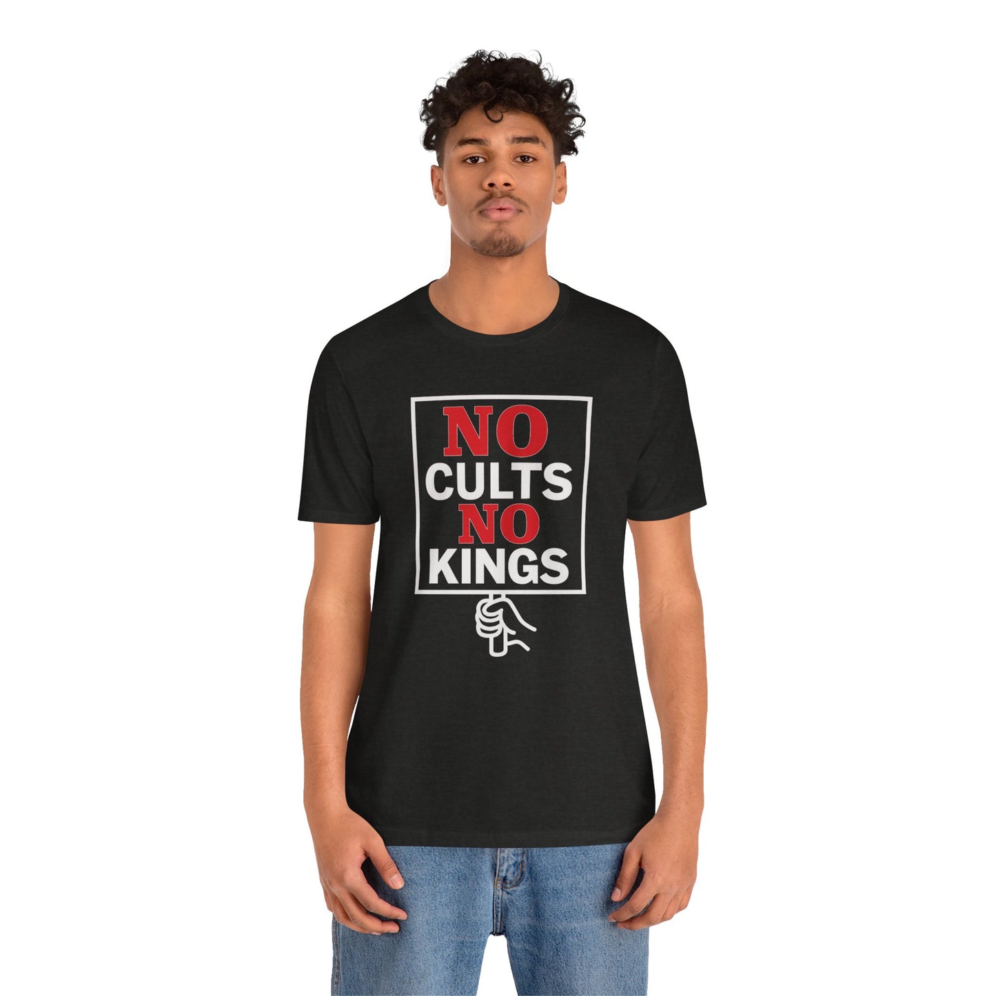 No Cults, No Kings – Unisex Protest Tee (Size XS-4XL)