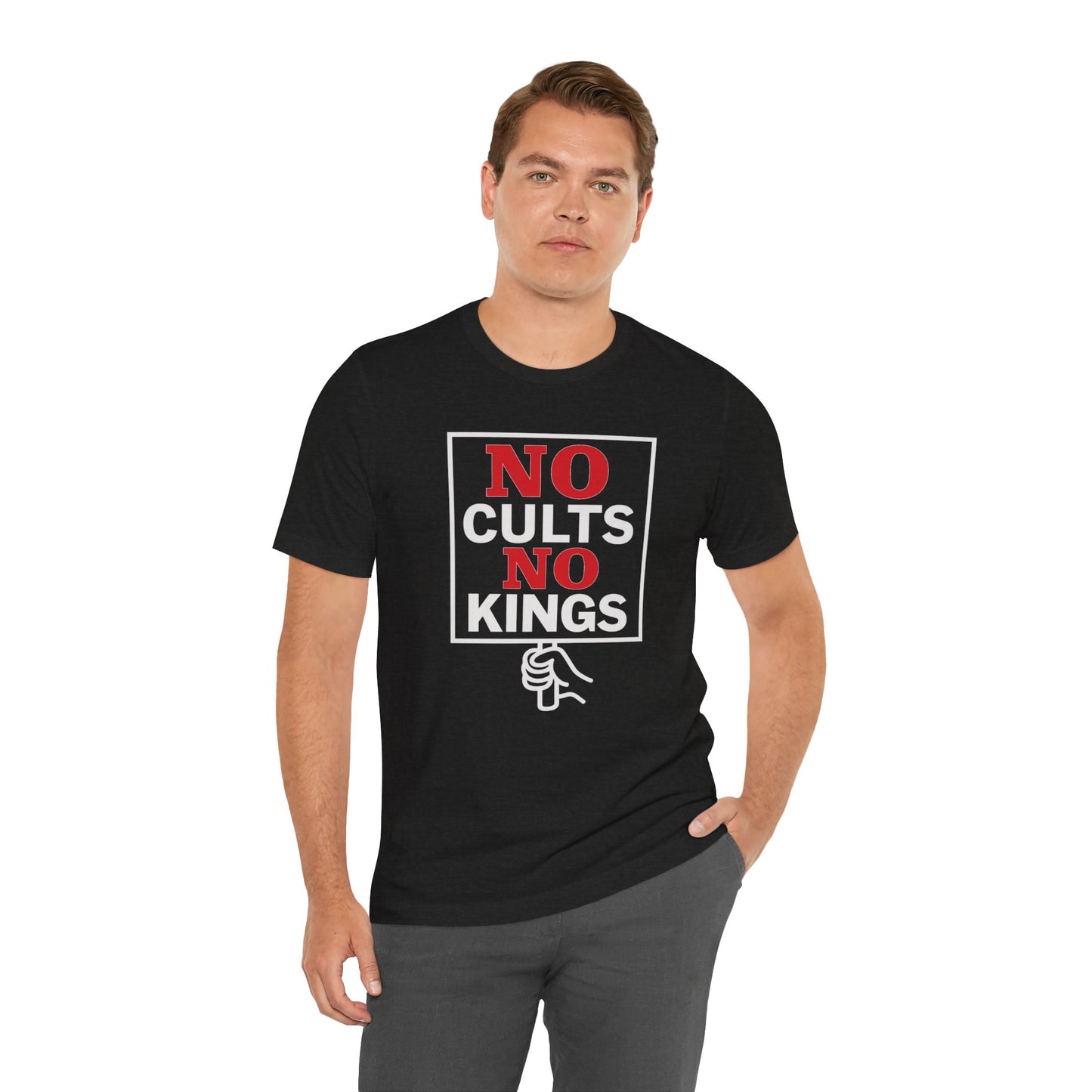 No Cults, No Kings – Unisex Protest Tee (Size XS-4XL)