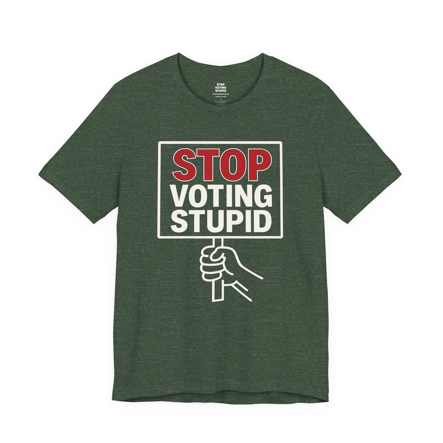 Stop Voting Stupid – Unisex Protest Tee (Size XS-4XL)
