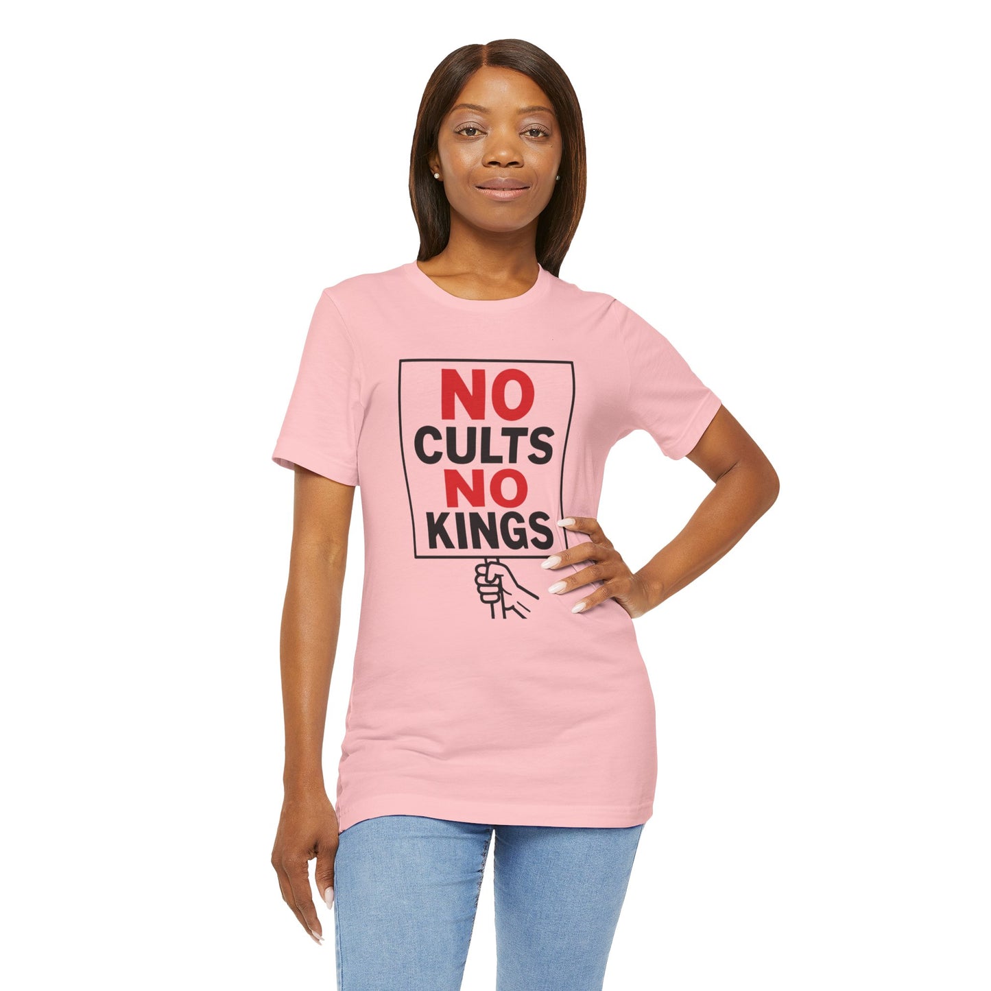 No Cults, No Kings – Unisex Protest Tee (Size XS-4XL)