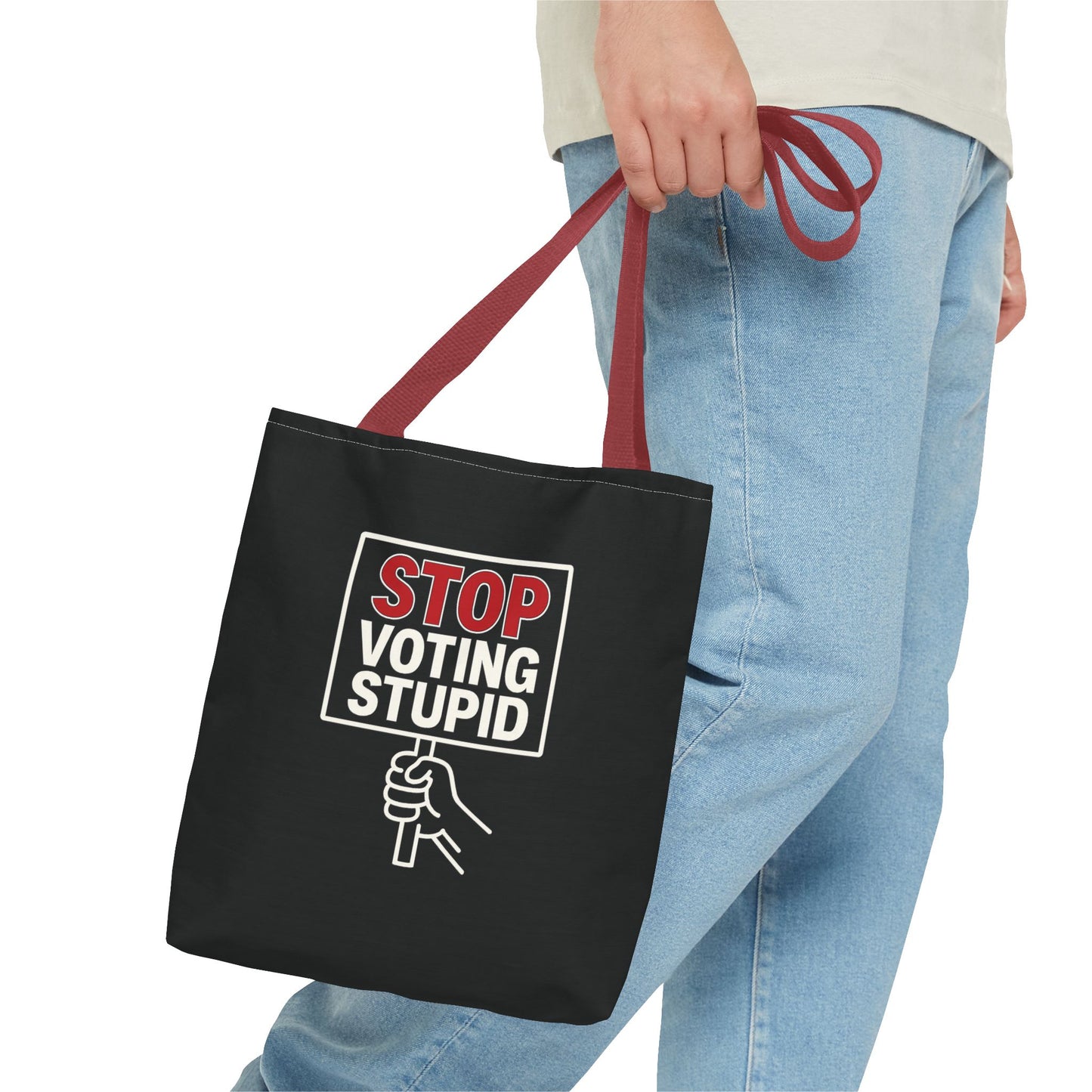 Stop Voting Stupid – Activist Tote Bag - Black