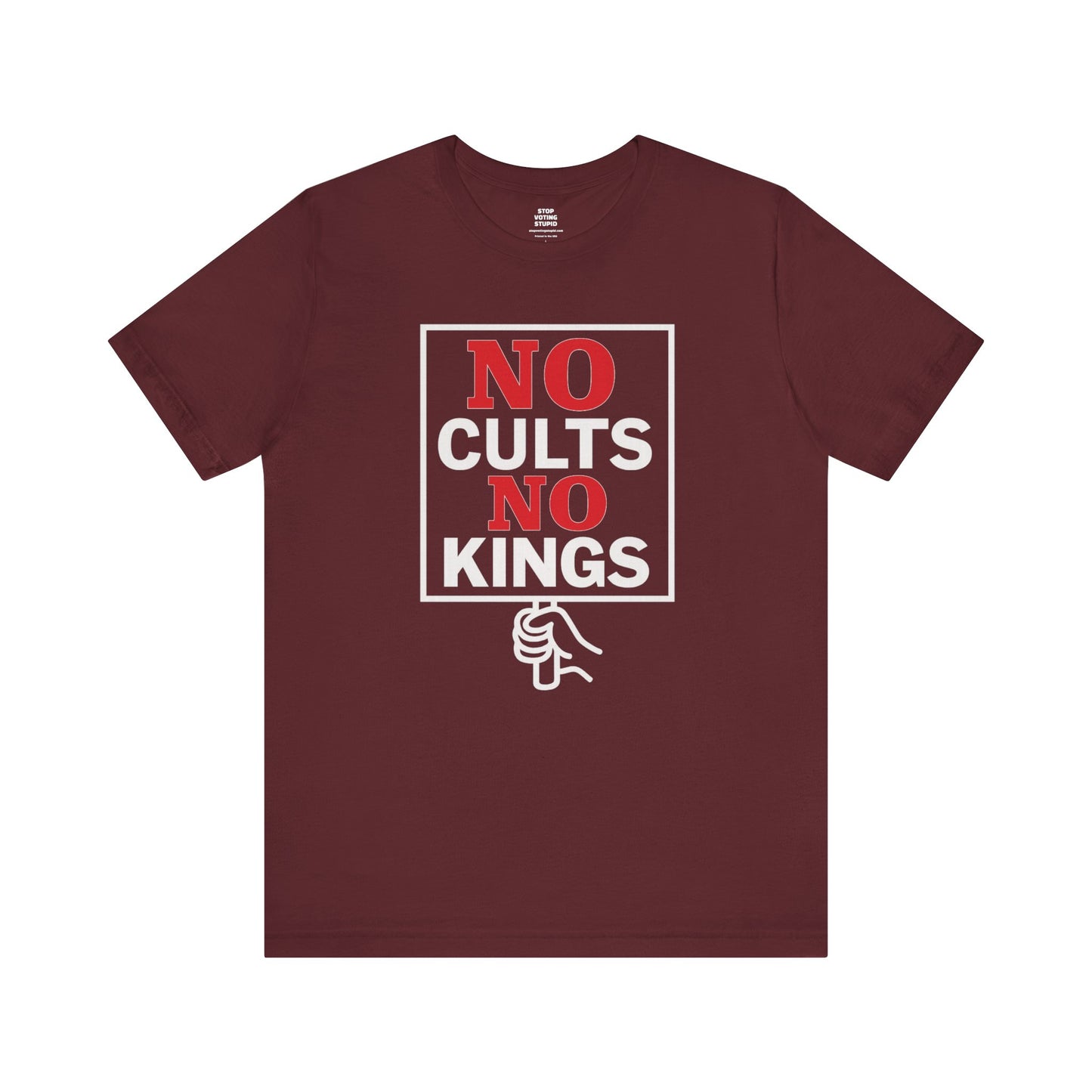 No Cults, No Kings – Unisex Protest Tee (Size XS-4XL)