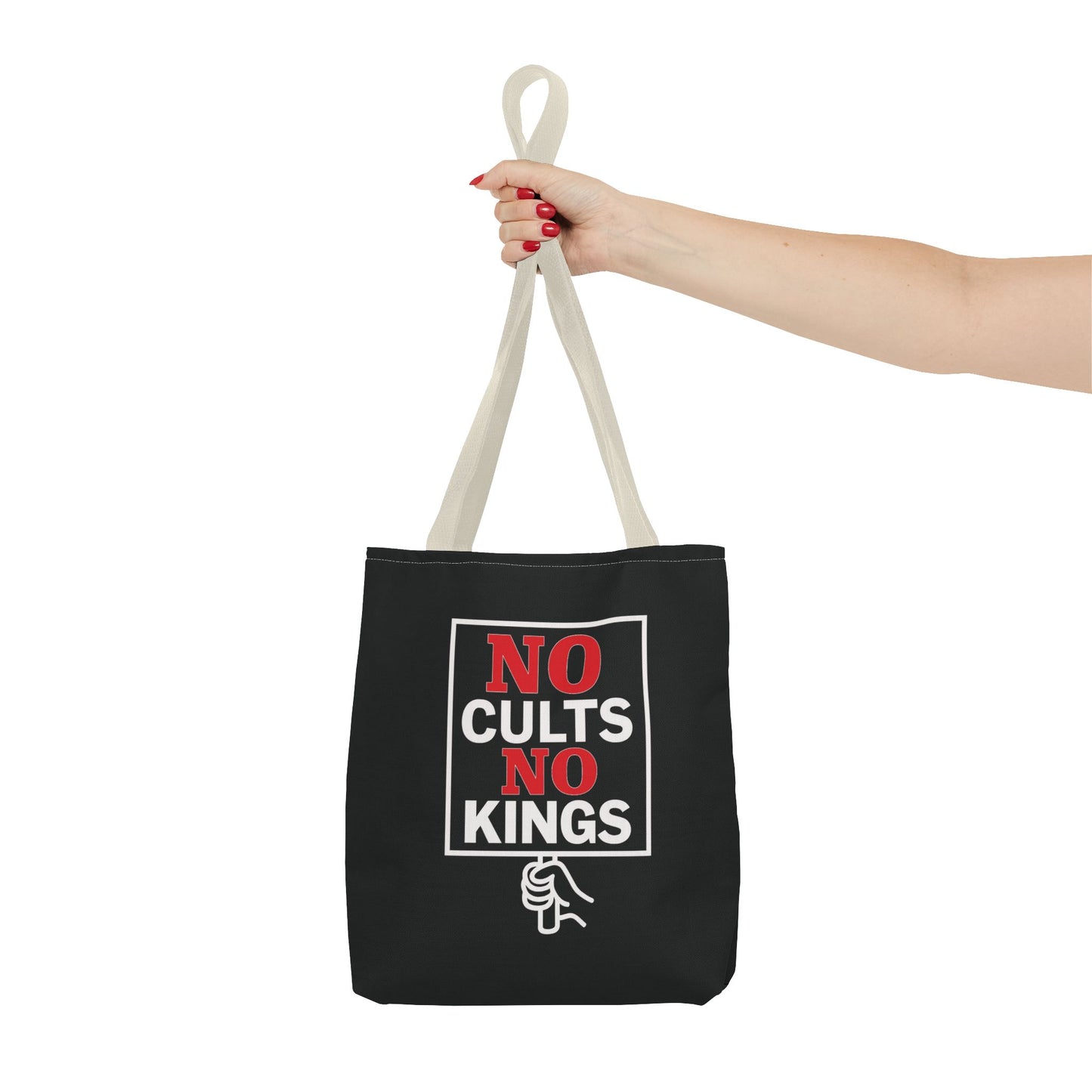 No Cults, No Kings – Activist Tote Bag - Black