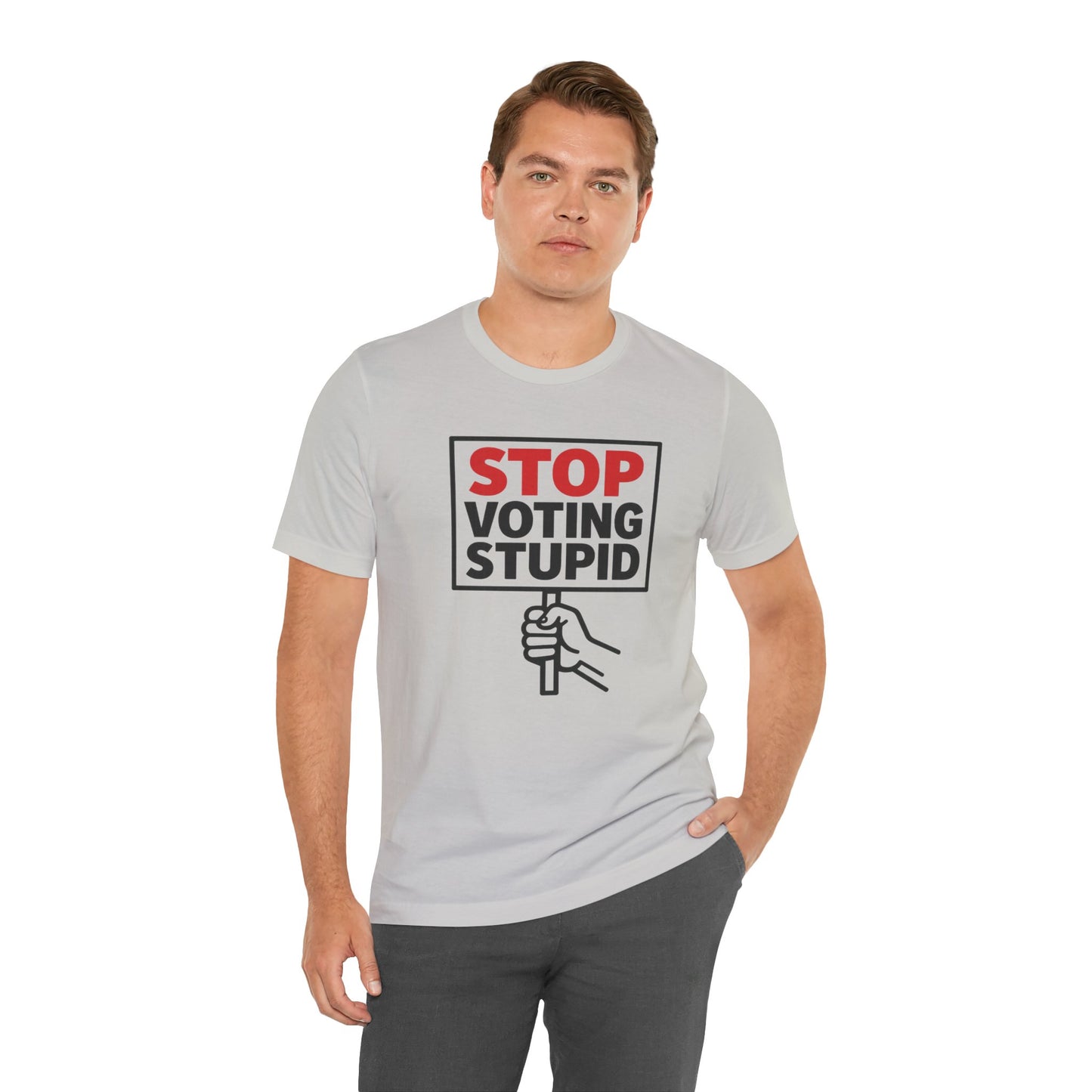 Stop Voting Stupid – Unisex Protest Tee (Size XS-4XL)