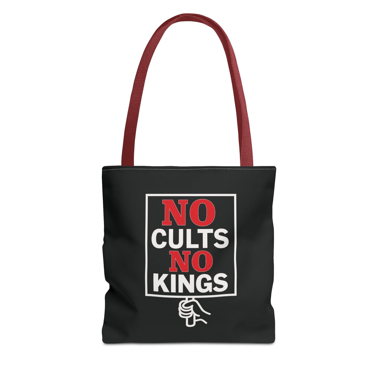 No Cults, No Kings – Activist Tote Bag - Black