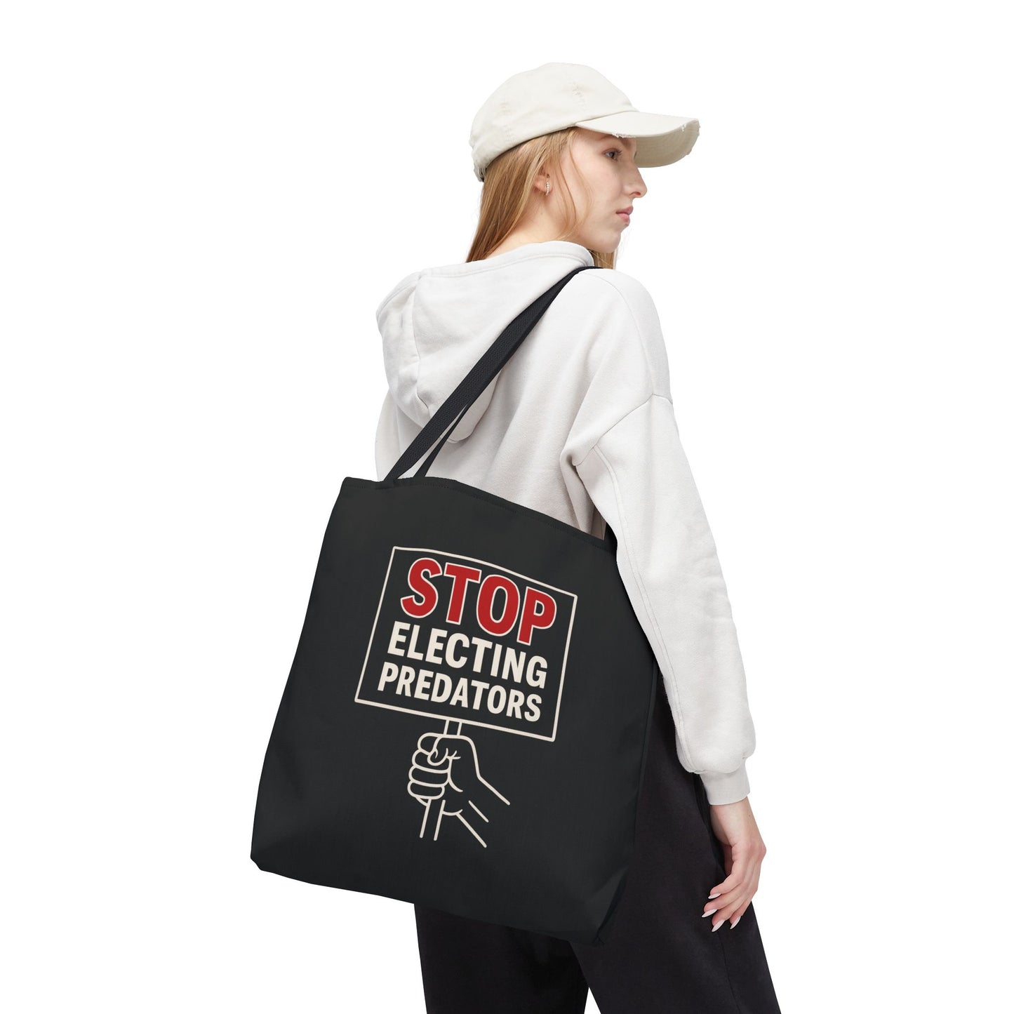 Stop Electing Predators – Activist Tote Bag - Black