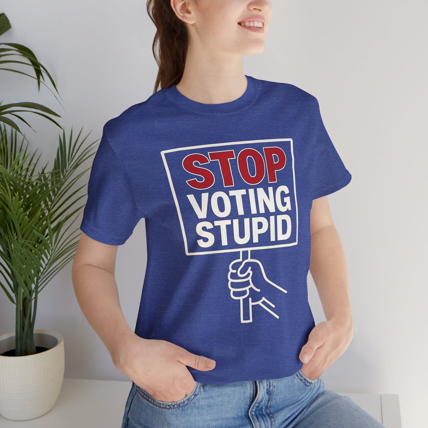 Stop Voting Stupid – Unisex Protest Tee (Size XS-4XL)