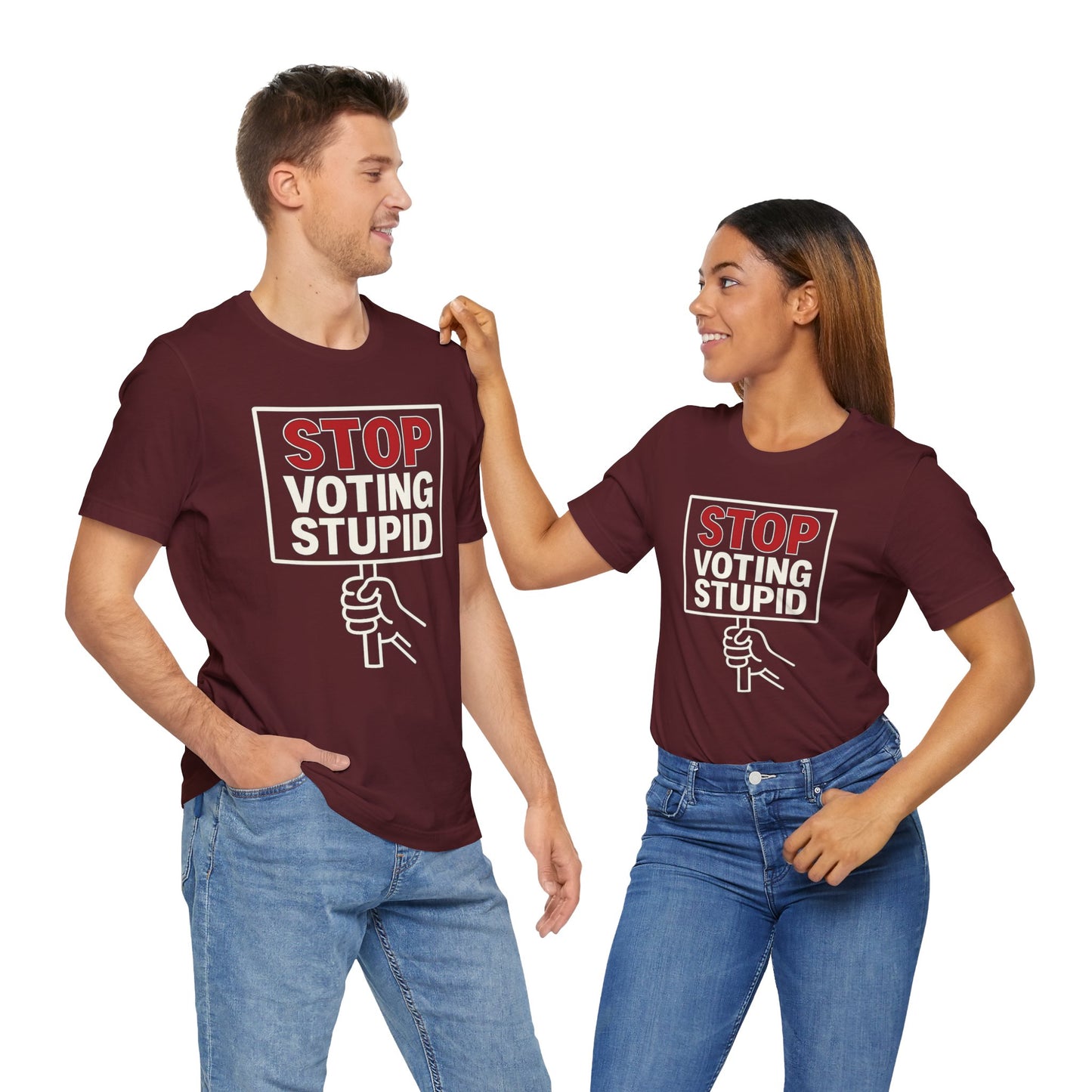 Stop Voting Stupid – Unisex Protest Tee (Size XS-4XL)