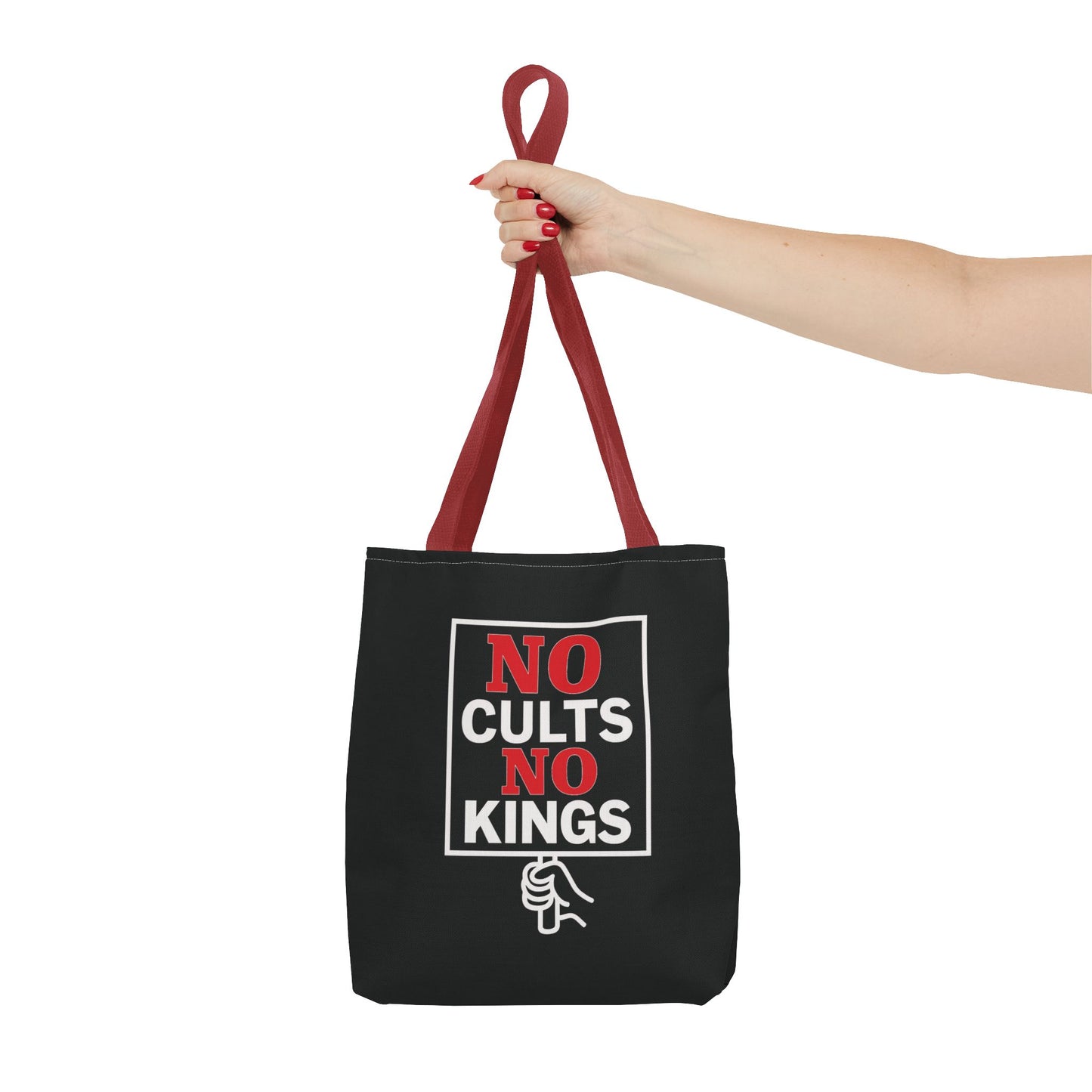 No Cults, No Kings – Activist Tote Bag - Black