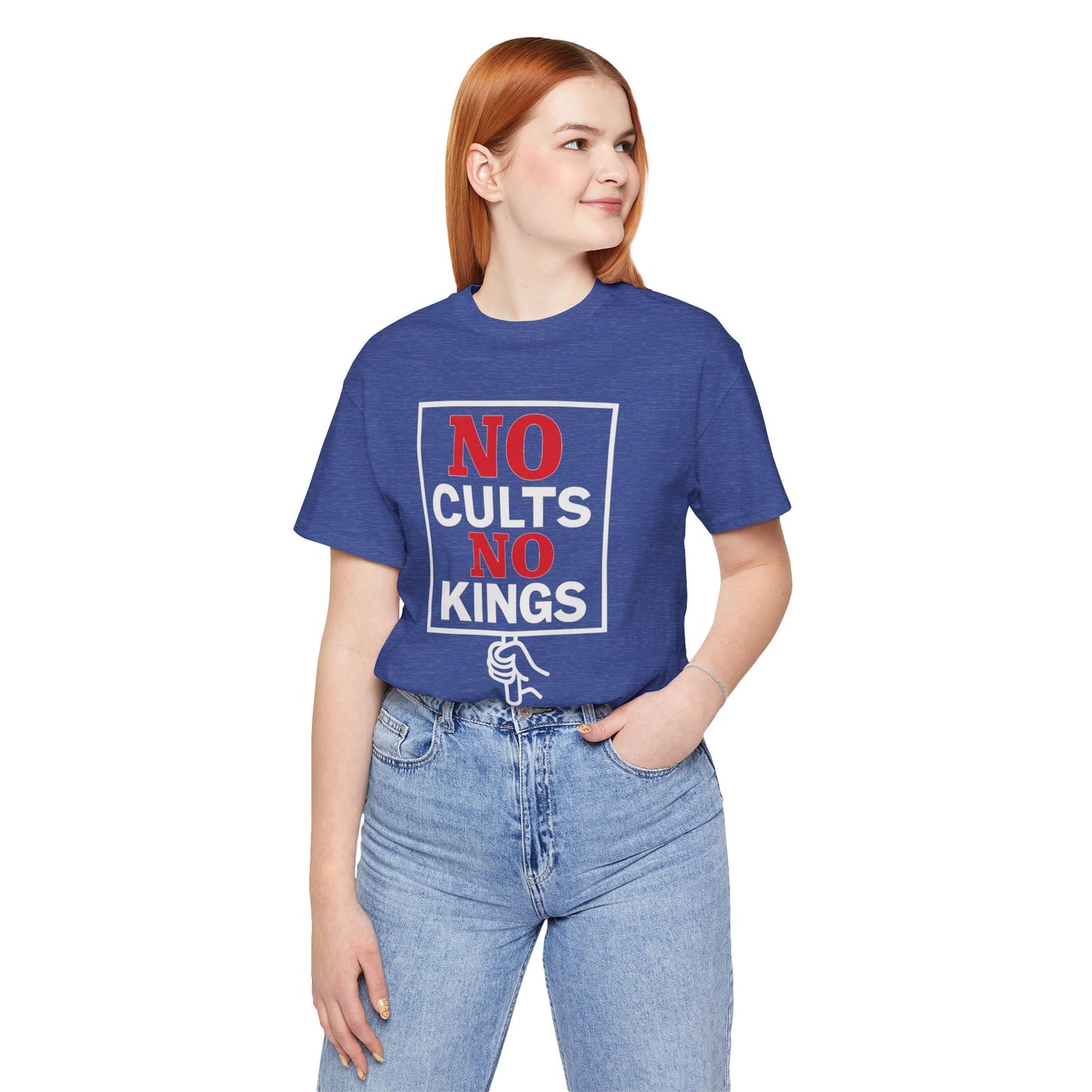 No Cults, No Kings – Unisex Protest Tee (Size XS-4XL)
