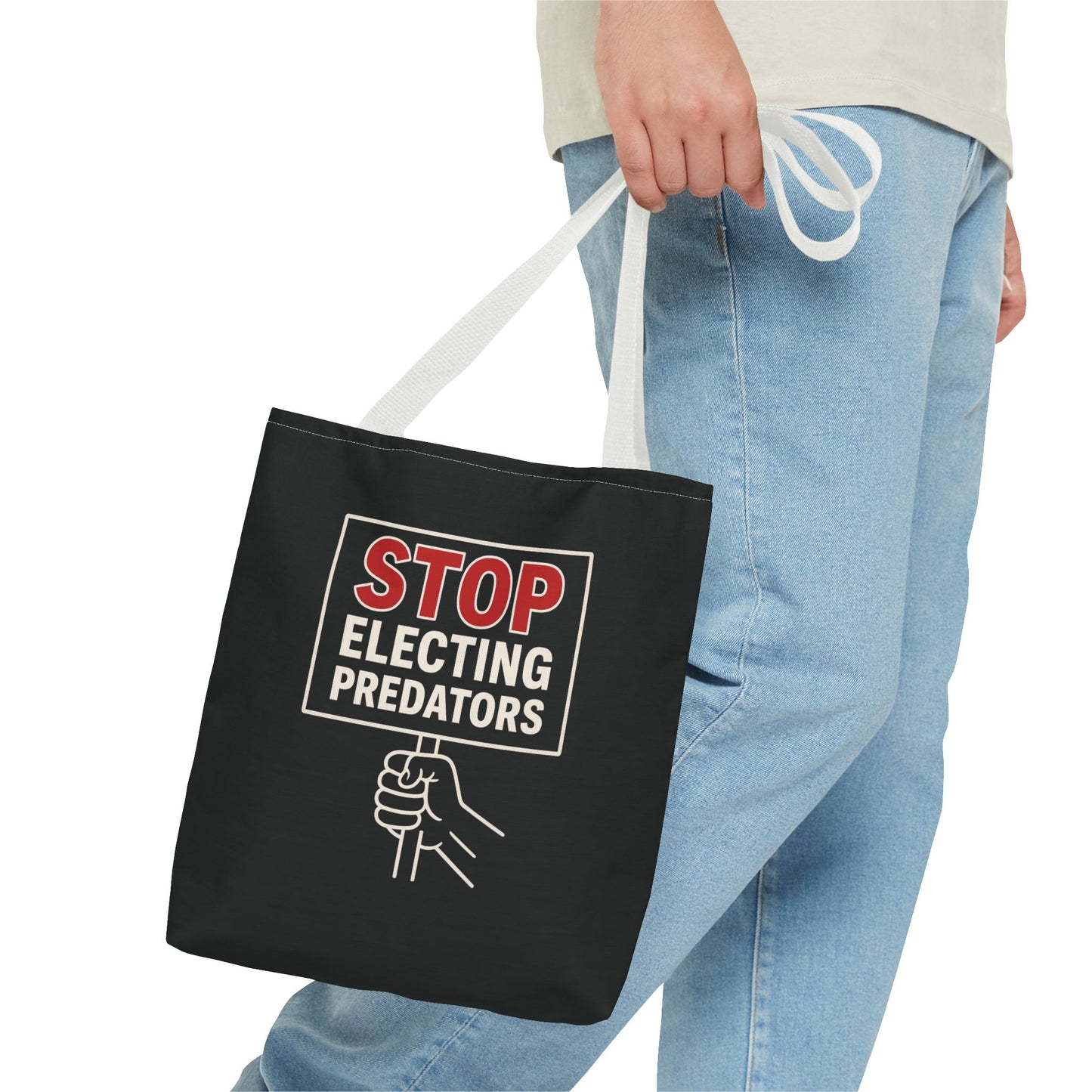 Stop Electing Predators – Activist Tote Bag - Black