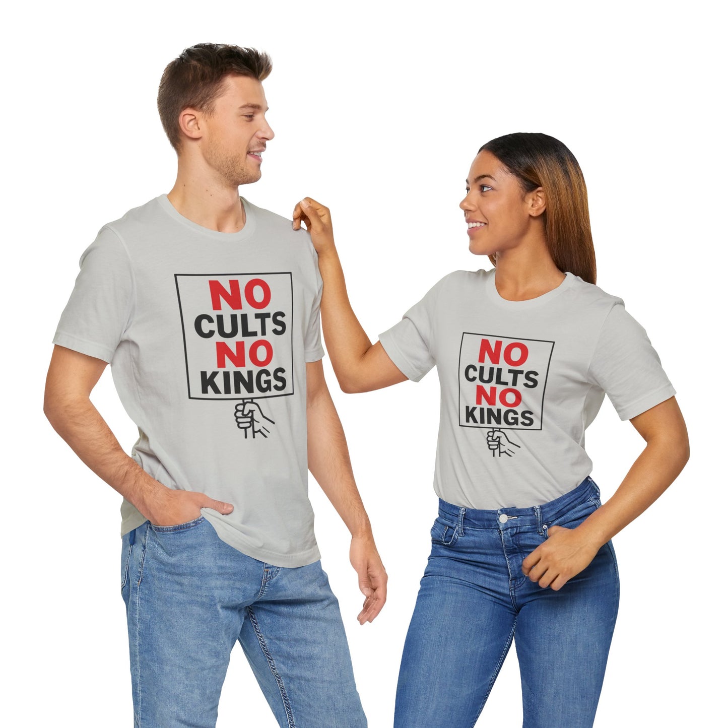 No Cults, No Kings – Unisex Protest Tee (Size XS-4XL)