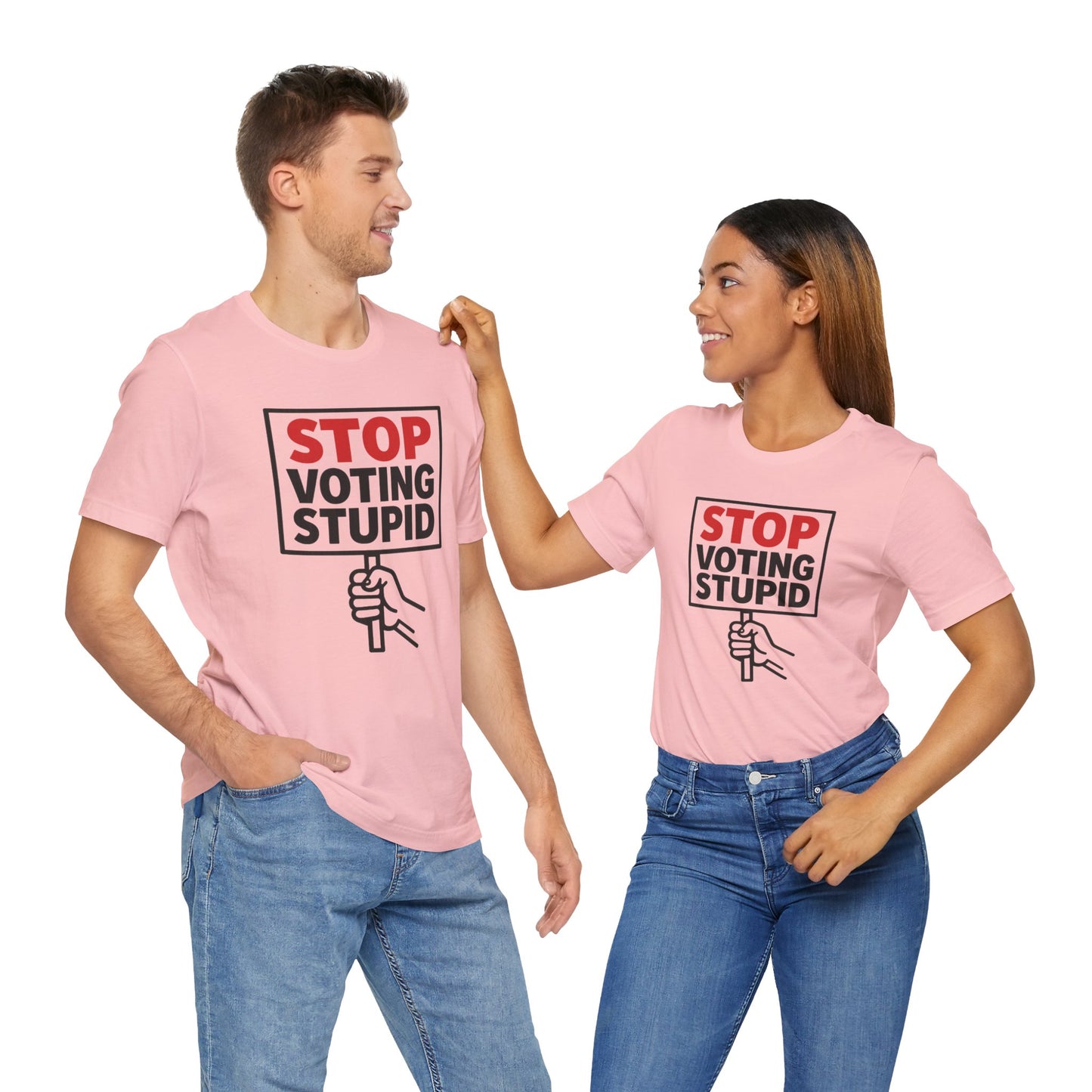 Stop Voting Stupid – Unisex Protest Tee (Size XS-4XL)