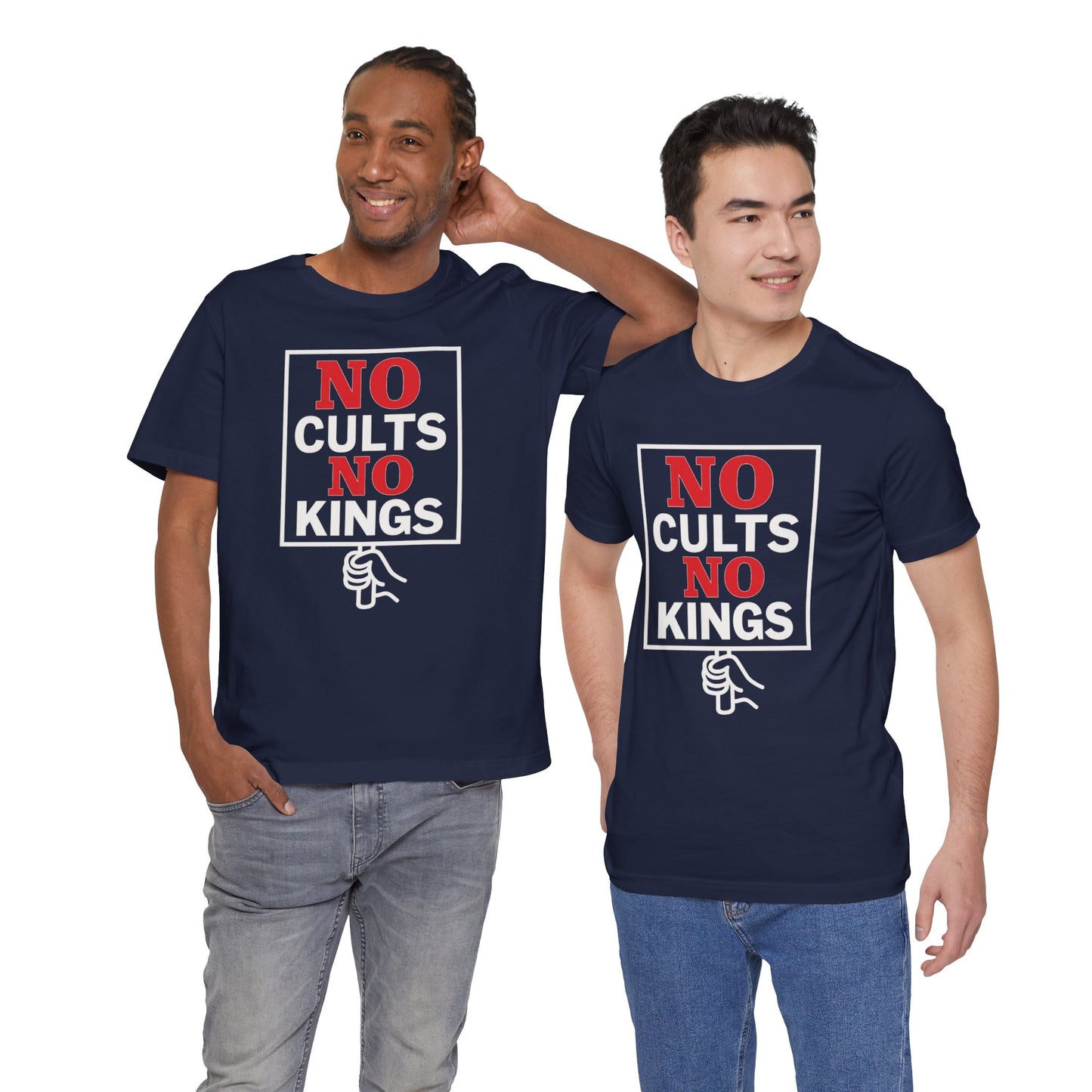 No Cults, No Kings – Unisex Protest Tee (Size XS-4XL)
