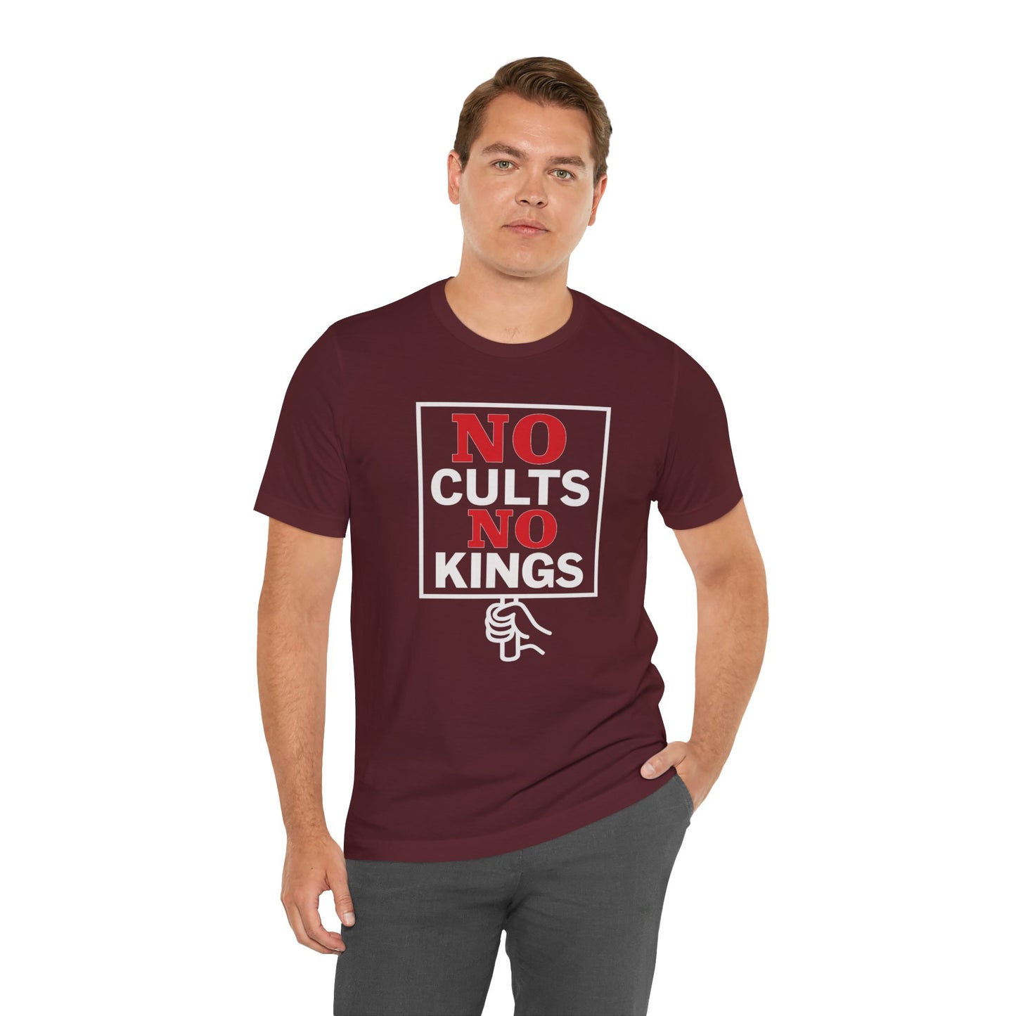 No Cults, No Kings – Unisex Protest Tee (Size XS-4XL)