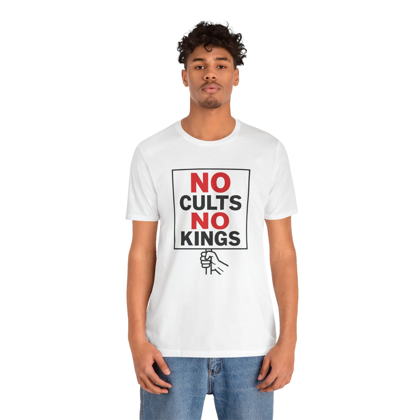 No Cults, No Kings – Unisex Protest Tee (Size XS-4XL)
