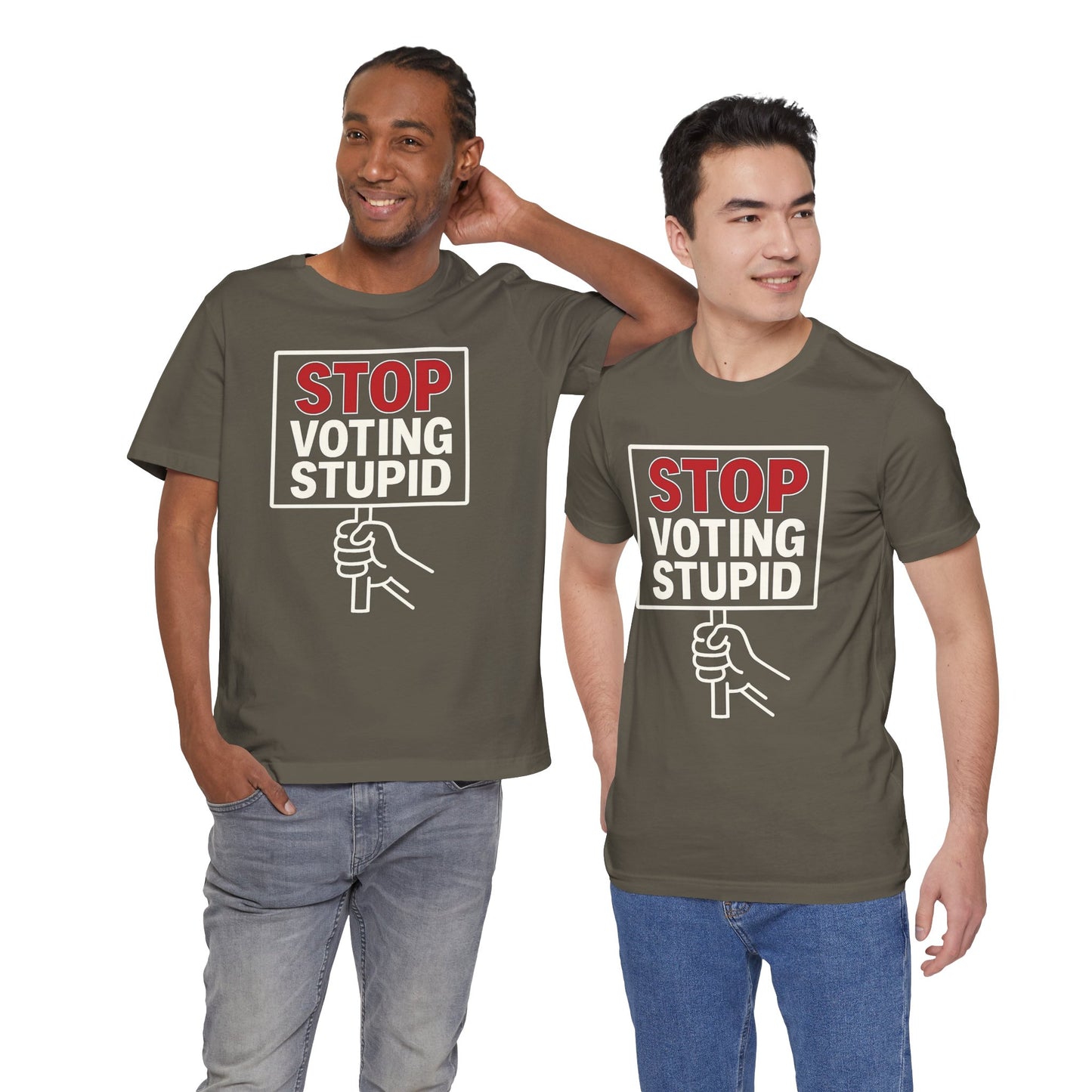 Stop Voting Stupid – Unisex Protest Tee (Size XS-4XL)