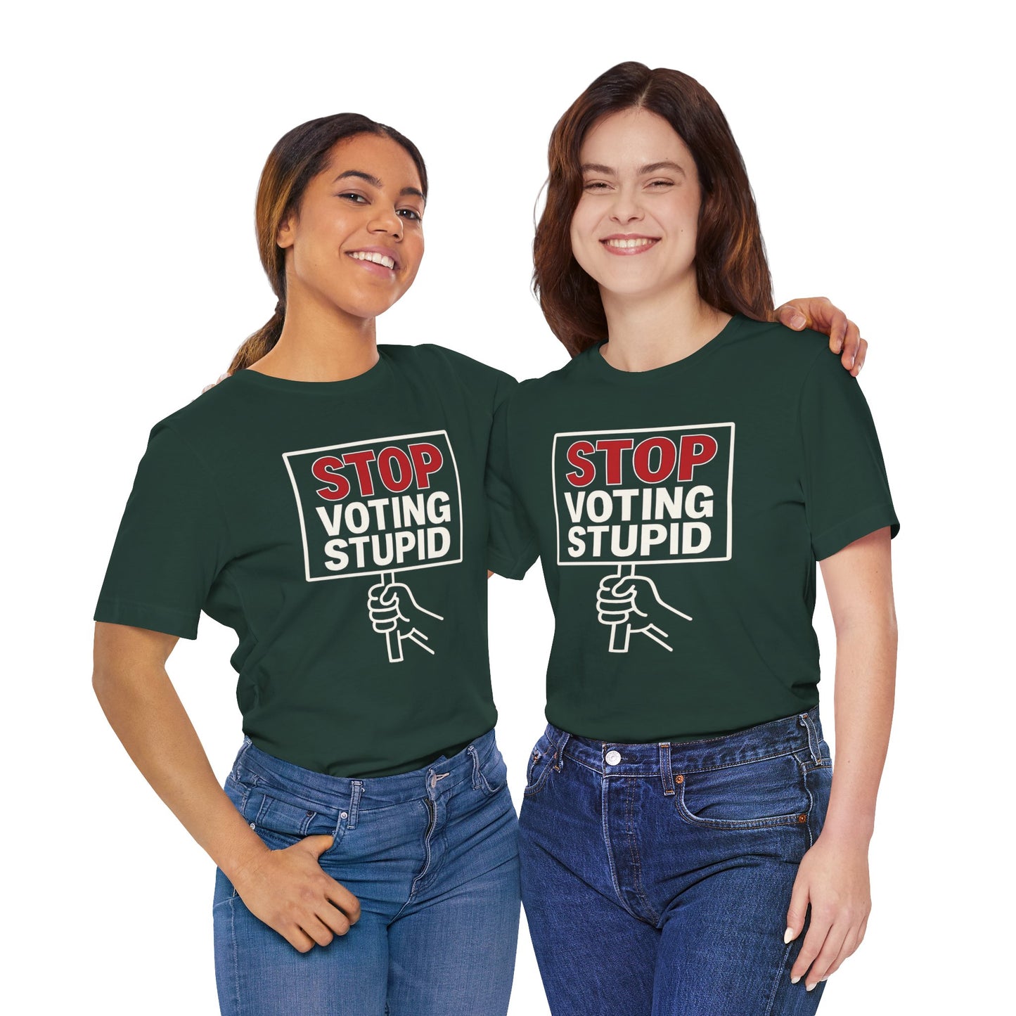 Stop Voting Stupid – Unisex Protest Tee (Size XS-4XL)