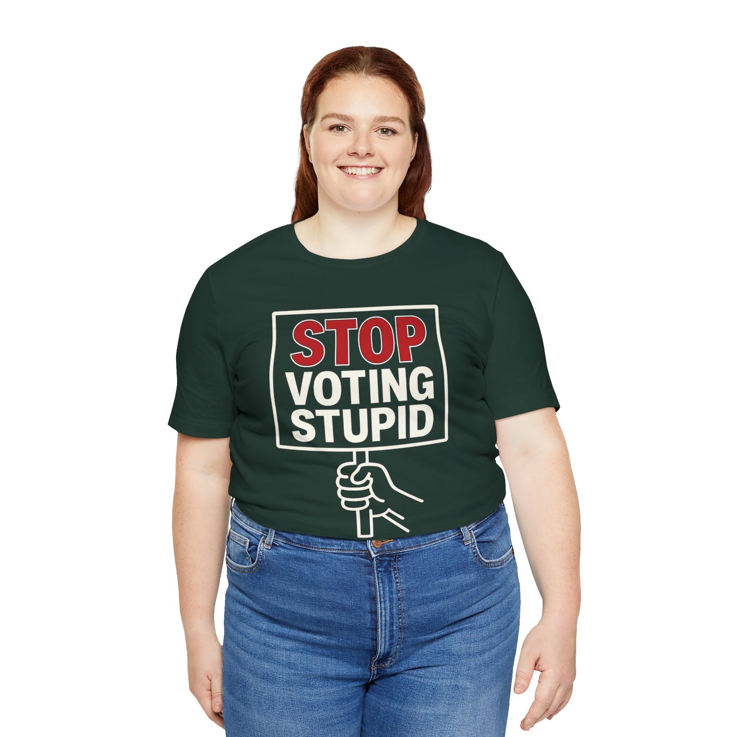 Stop Voting Stupid – Unisex Protest Tee (Size XS-4XL)