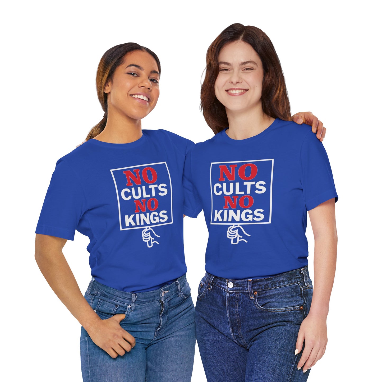 No Cults, No Kings – Unisex Protest Tee (Size XS-4XL)