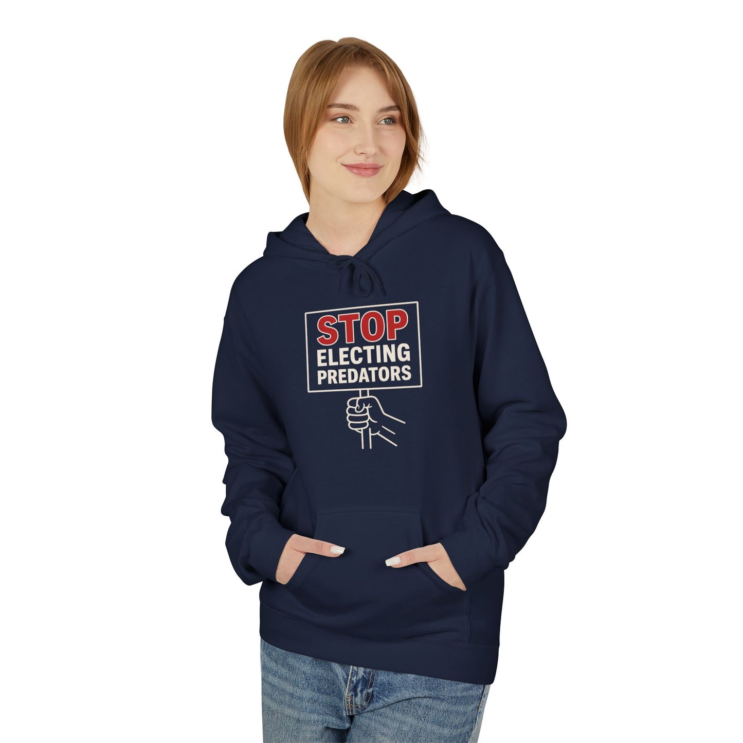 Stop Electing Predators – Unisex Protest Hoodie (Size S-5XL)