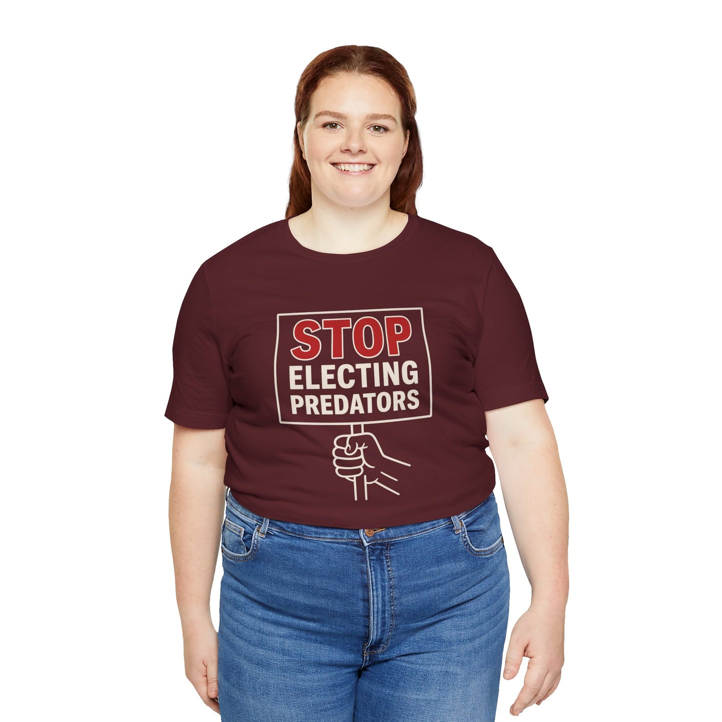 Stop Electing Predators – Unisex Protest Tee (Size XS-4XL)