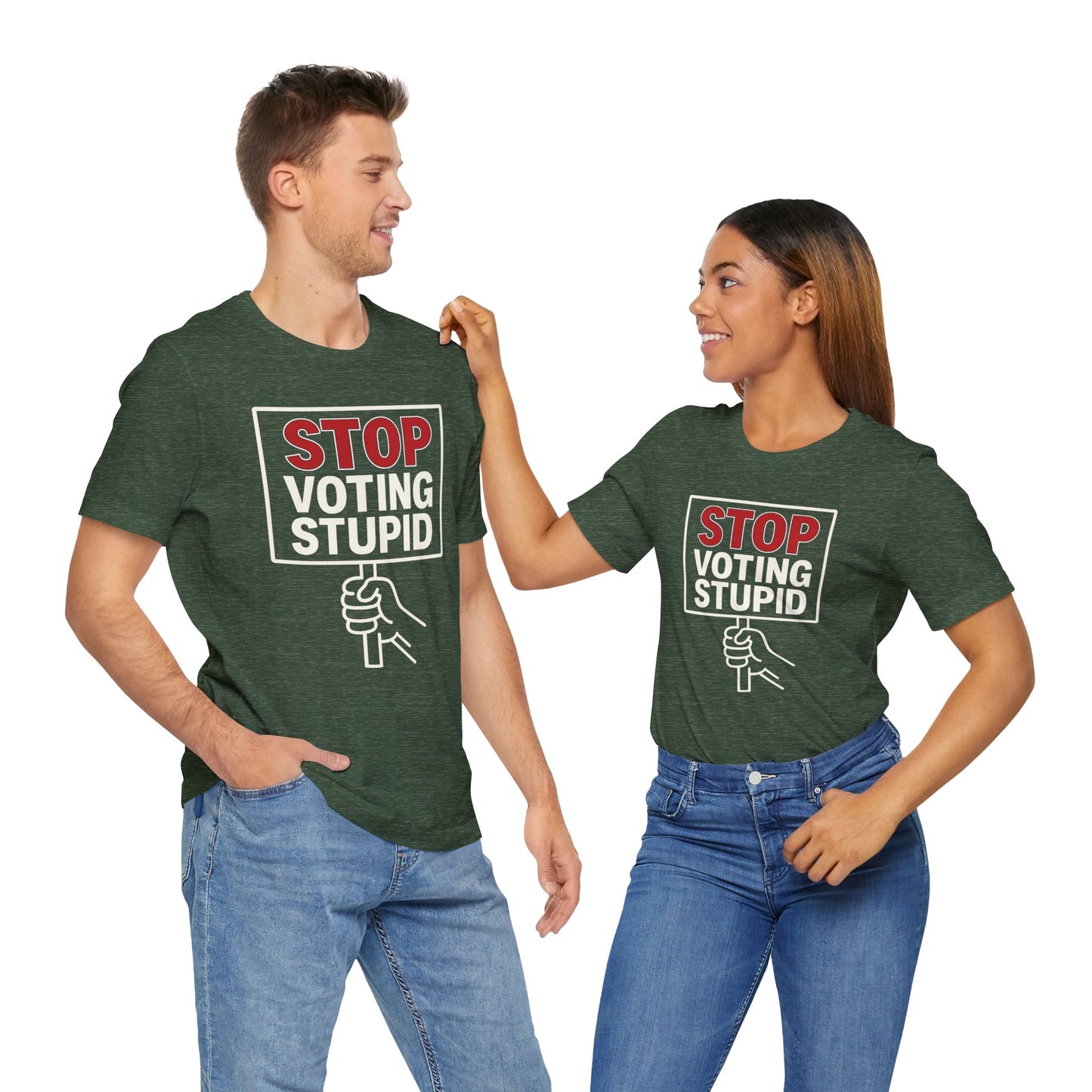 Stop Voting Stupid – Unisex Protest Tee (Size XS-4XL)