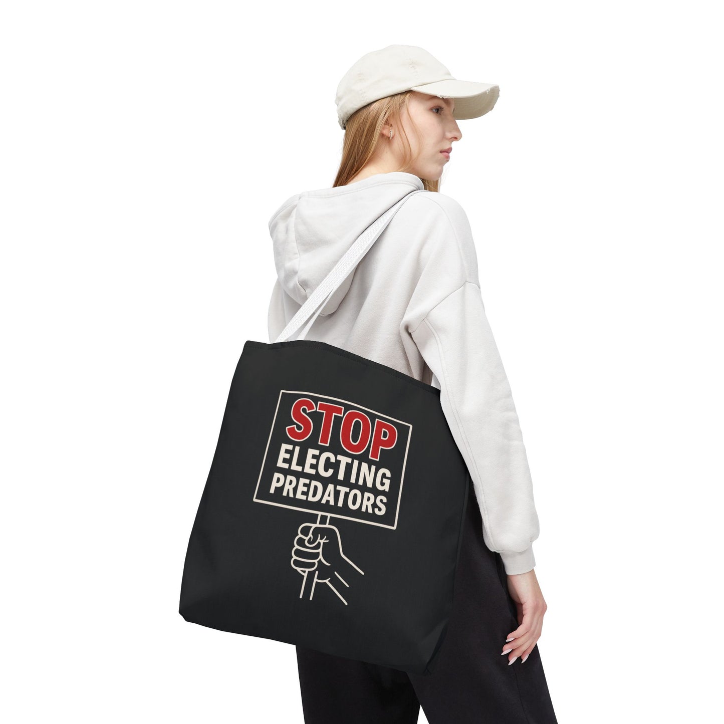 Stop Electing Predators – Activist Tote Bag - Black