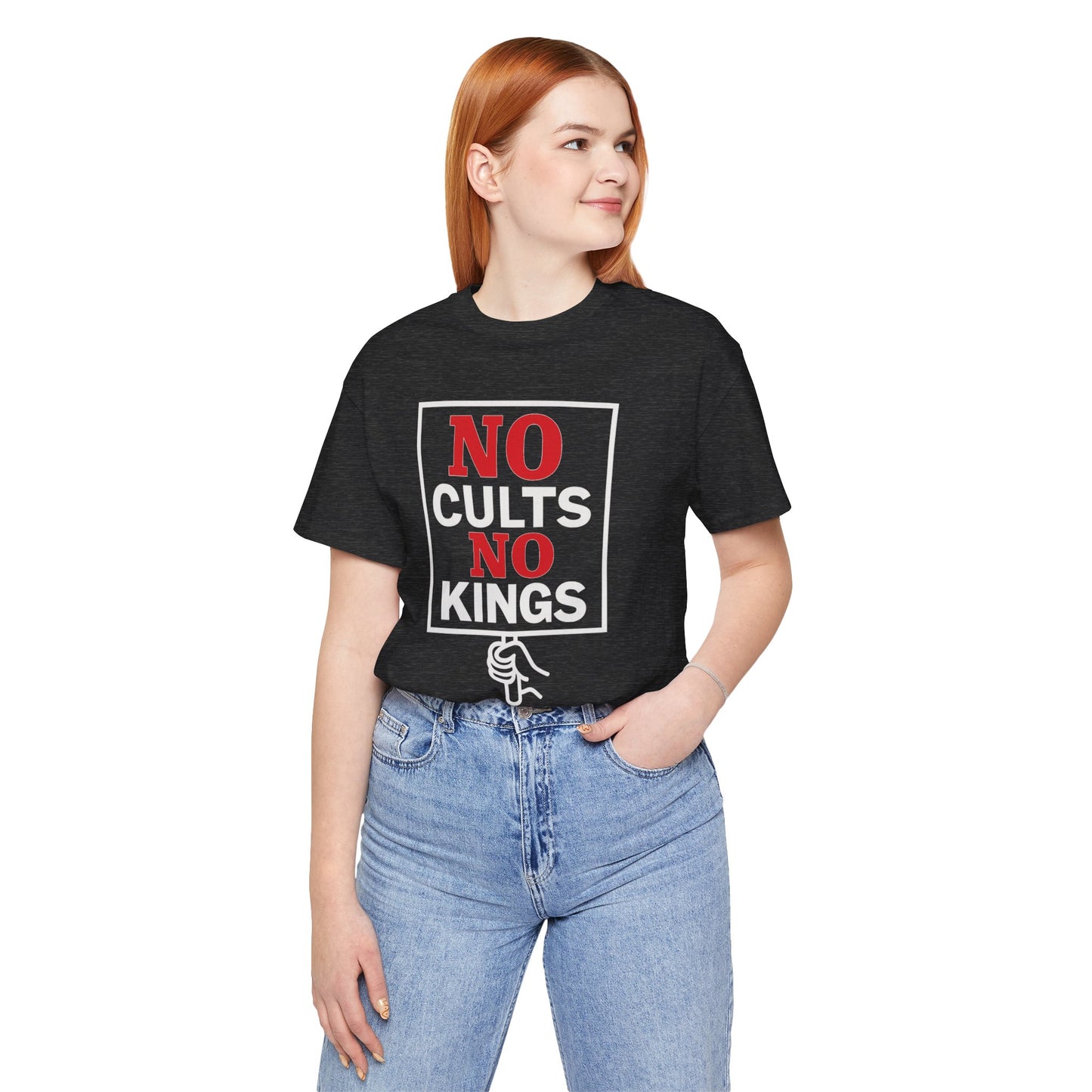 No Cults, No Kings – Unisex Protest Tee (Size XS-4XL)