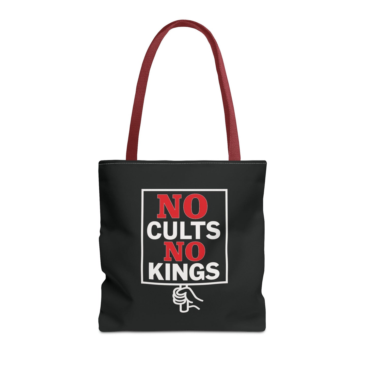 No Cults, No Kings – Activist Tote Bag - Black