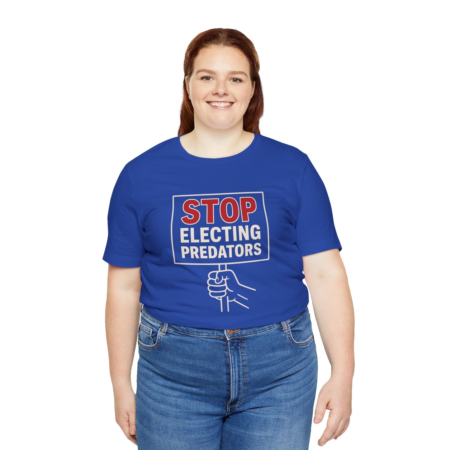 Stop Electing Predators – Unisex Protest Tee (Size XS-4XL)