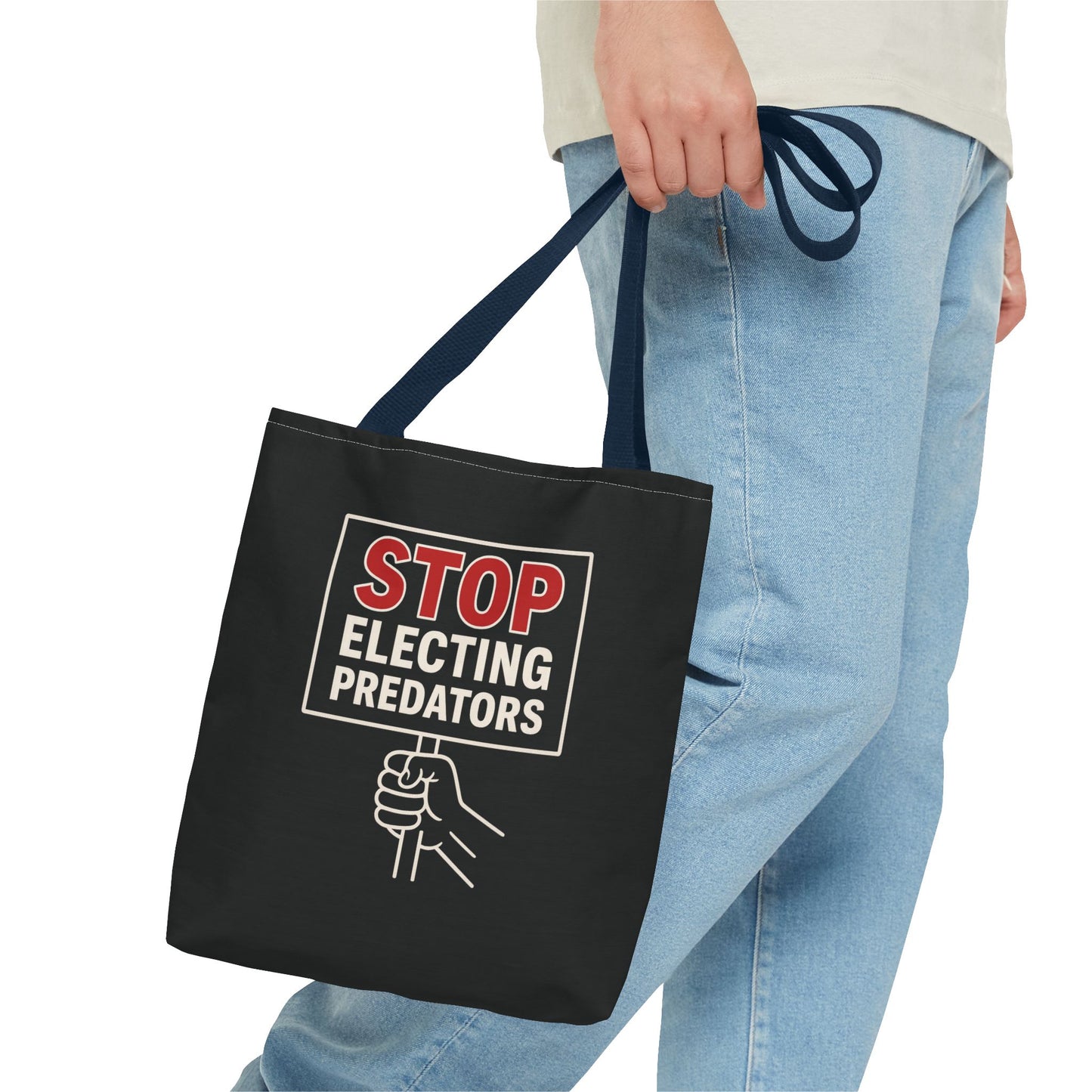 Stop Electing Predators – Activist Tote Bag - Black