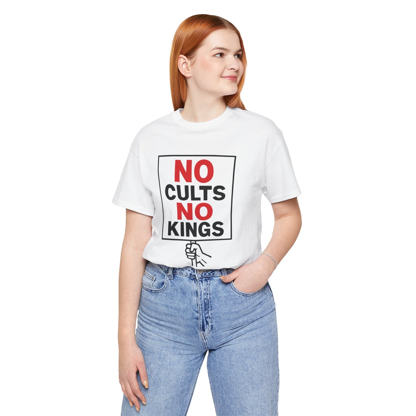 No Cults, No Kings – Unisex Protest Tee (Size XS-4XL)