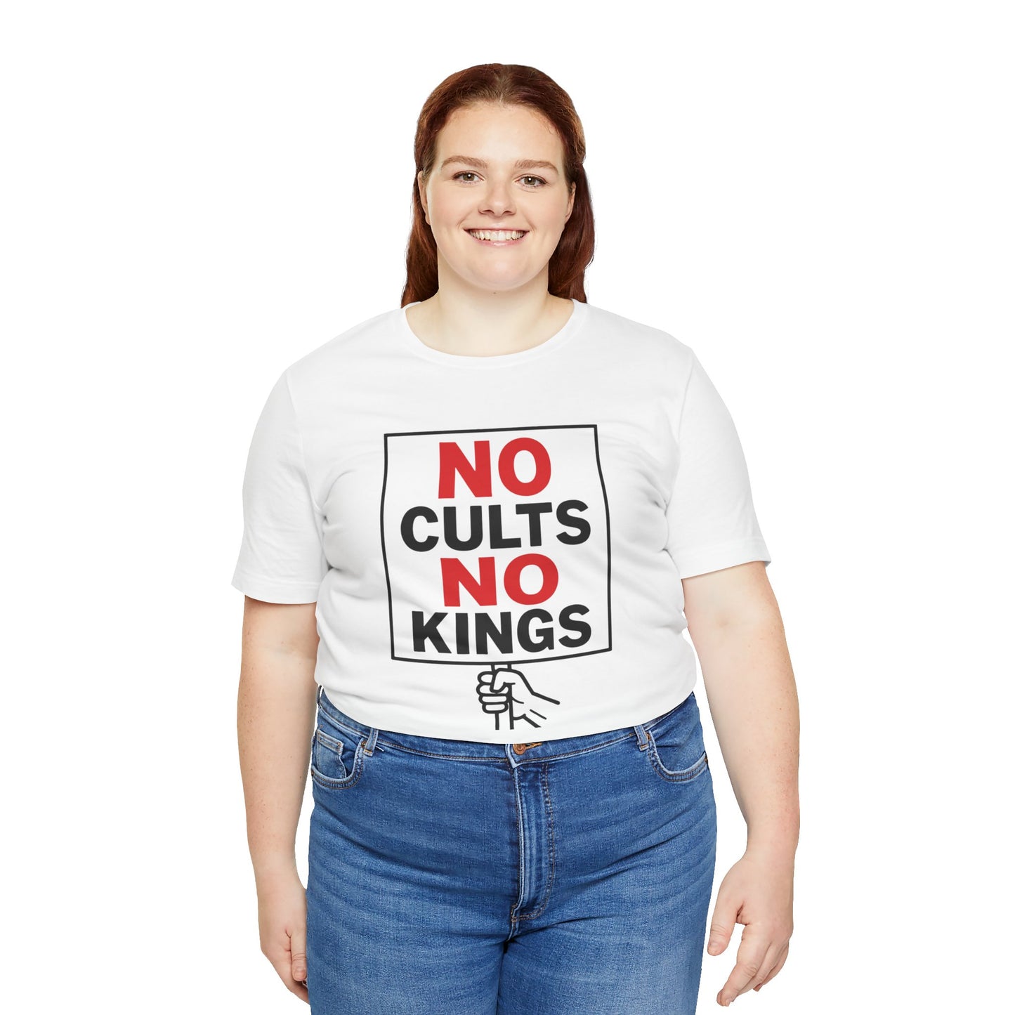 No Cults, No Kings – Unisex Protest Tee (Size XS-4XL)