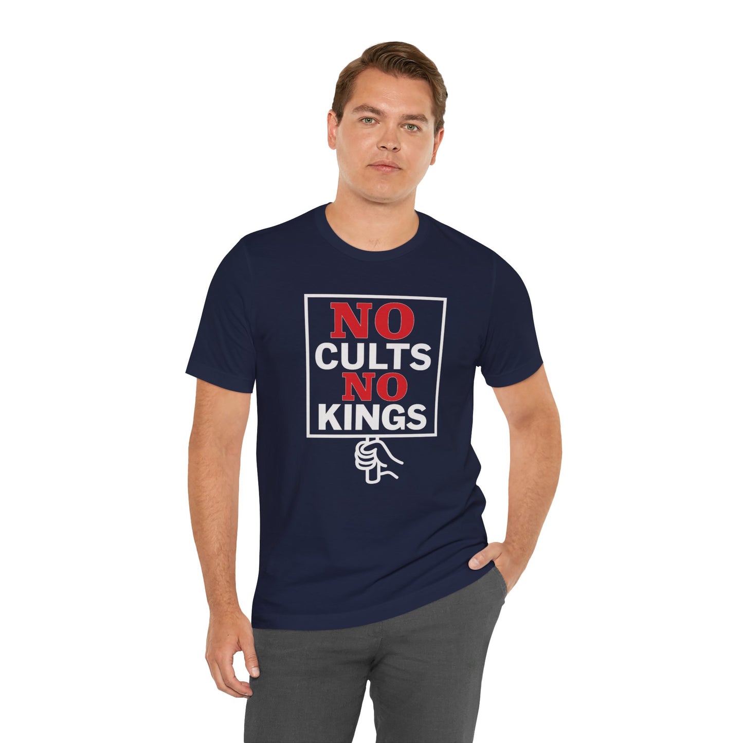No Cults, No Kings – Unisex Protest Tee (Size XS-4XL)