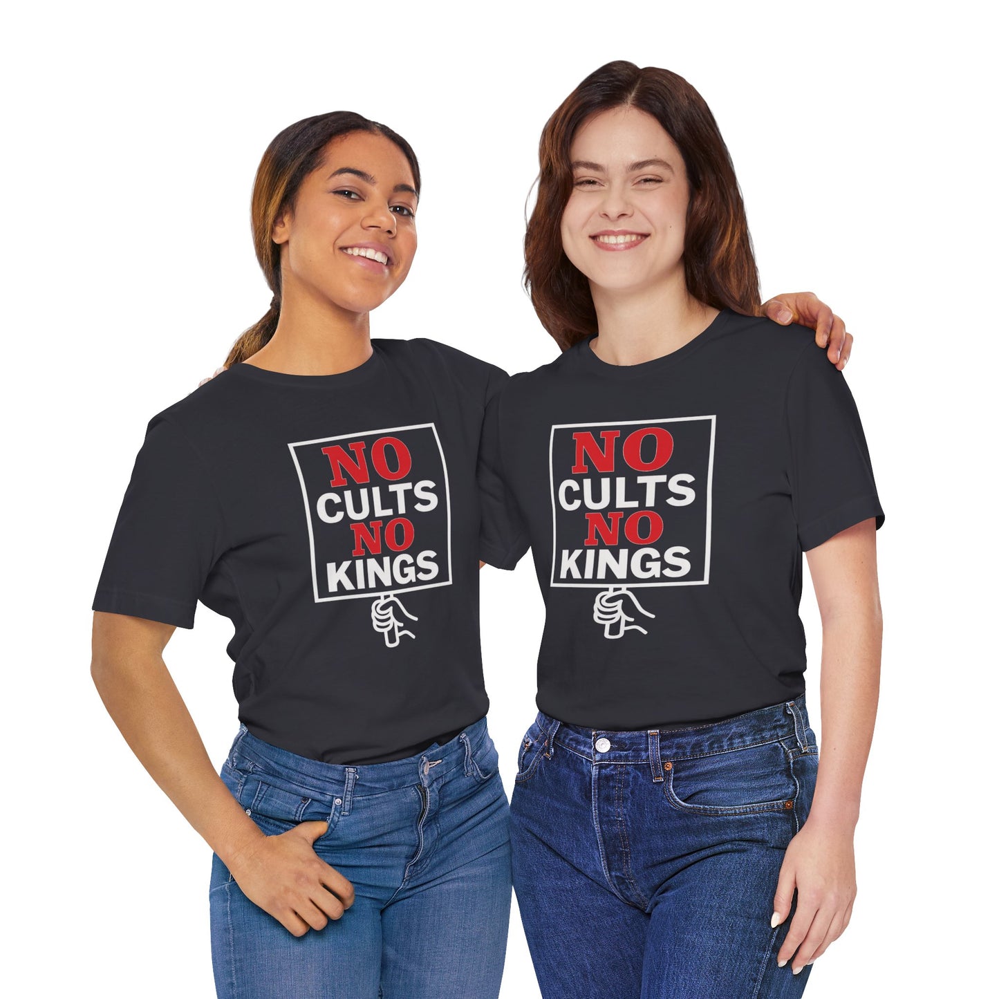 No Cults, No Kings – Unisex Protest Tee (Size XS-4XL)