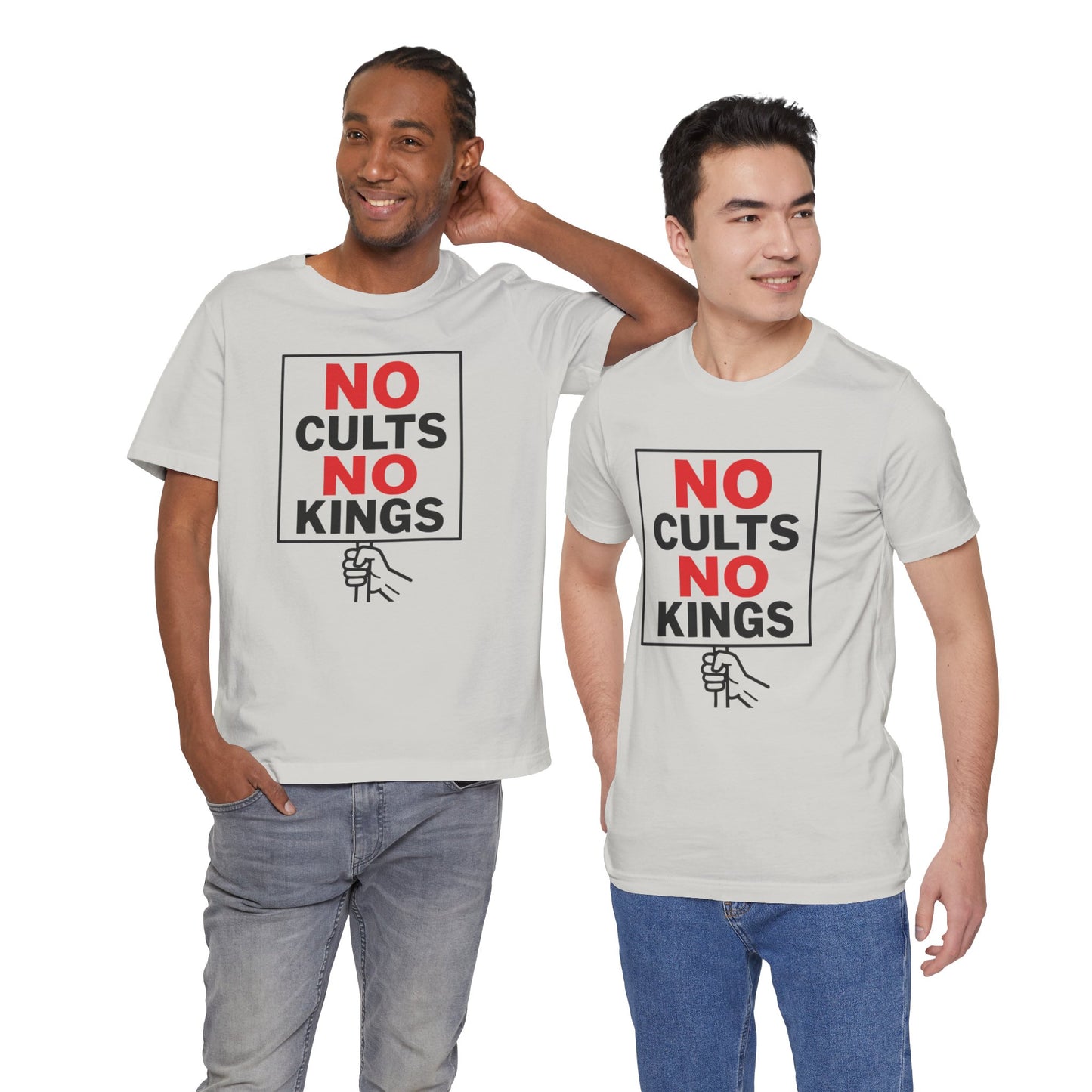 No Cults, No Kings – Unisex Protest Tee (Size XS-4XL)