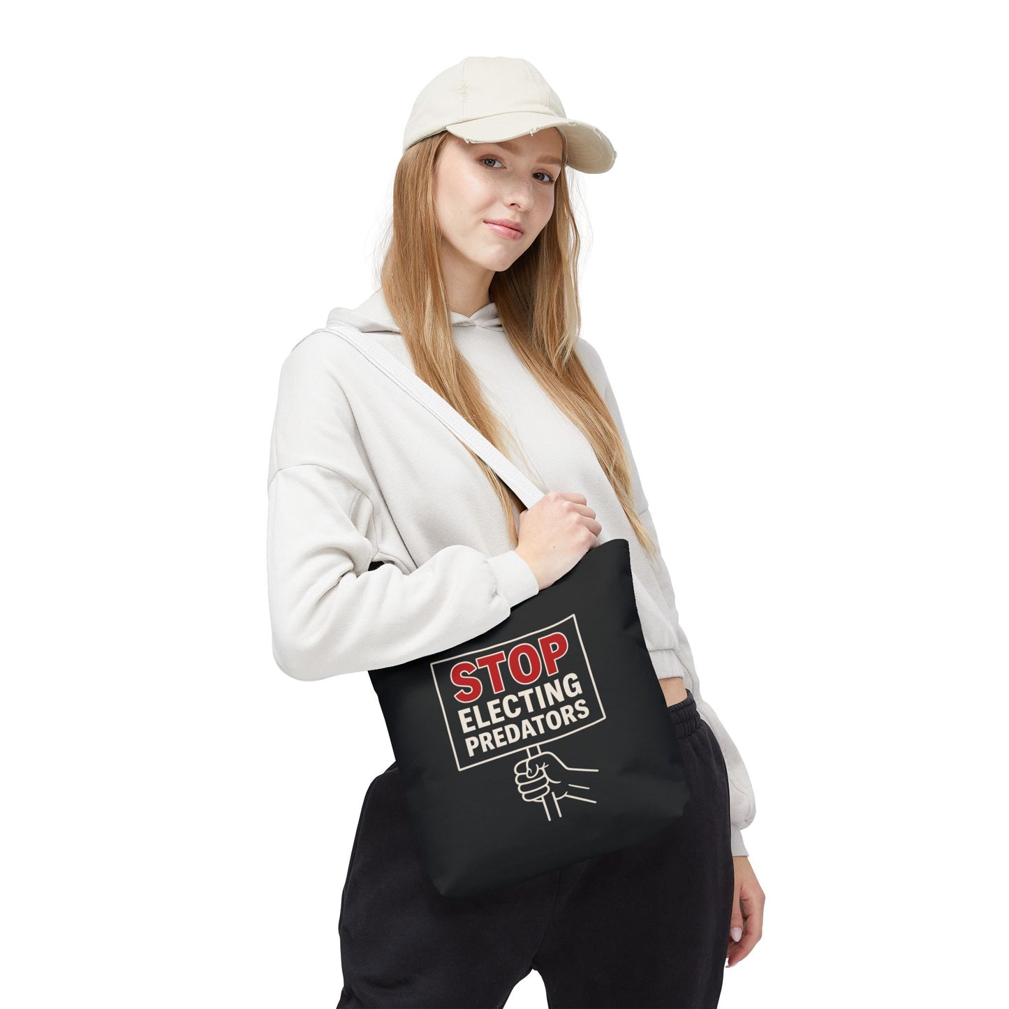 Stop Electing Predators – Activist Tote Bag - Black
