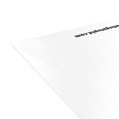 Stop Voting Stupid Activism Card – Single or Set - Black and White