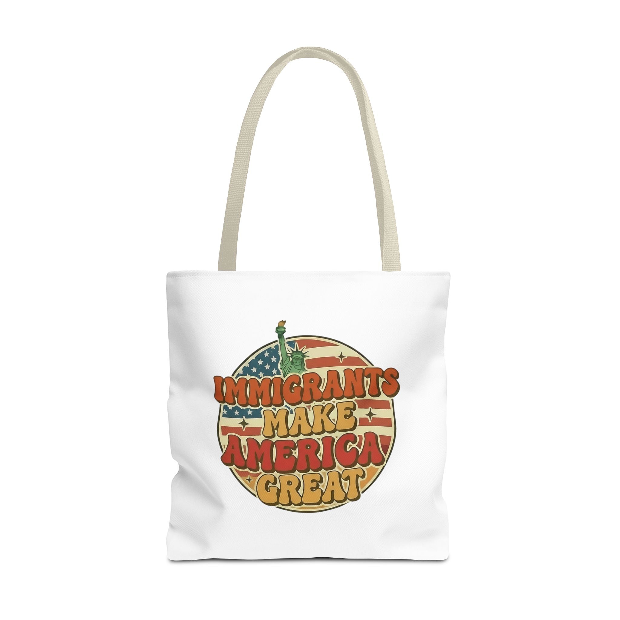Immigrants Make America Great - Activist Tote Bag (White) | Civic Goods
