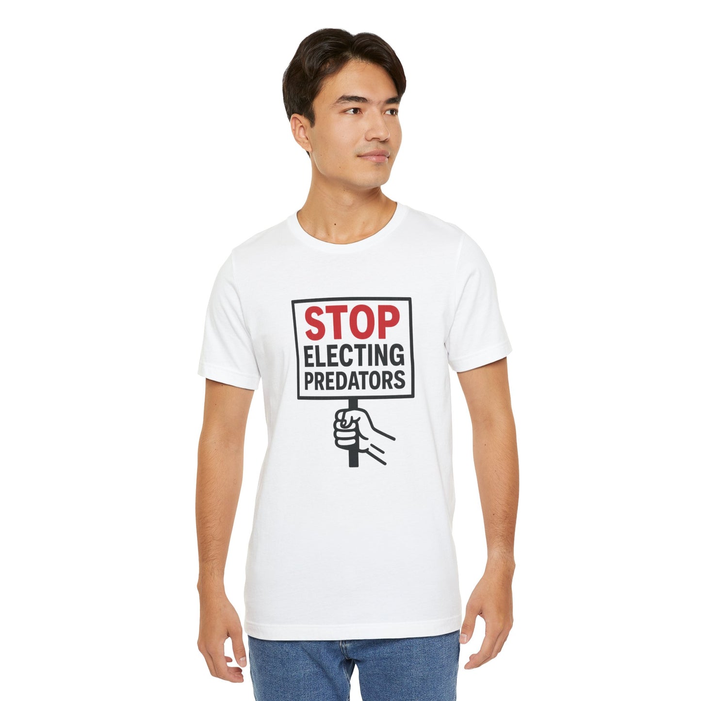 Stop Electing Predators – Unisex Protest Tee (Size XS-4XL)