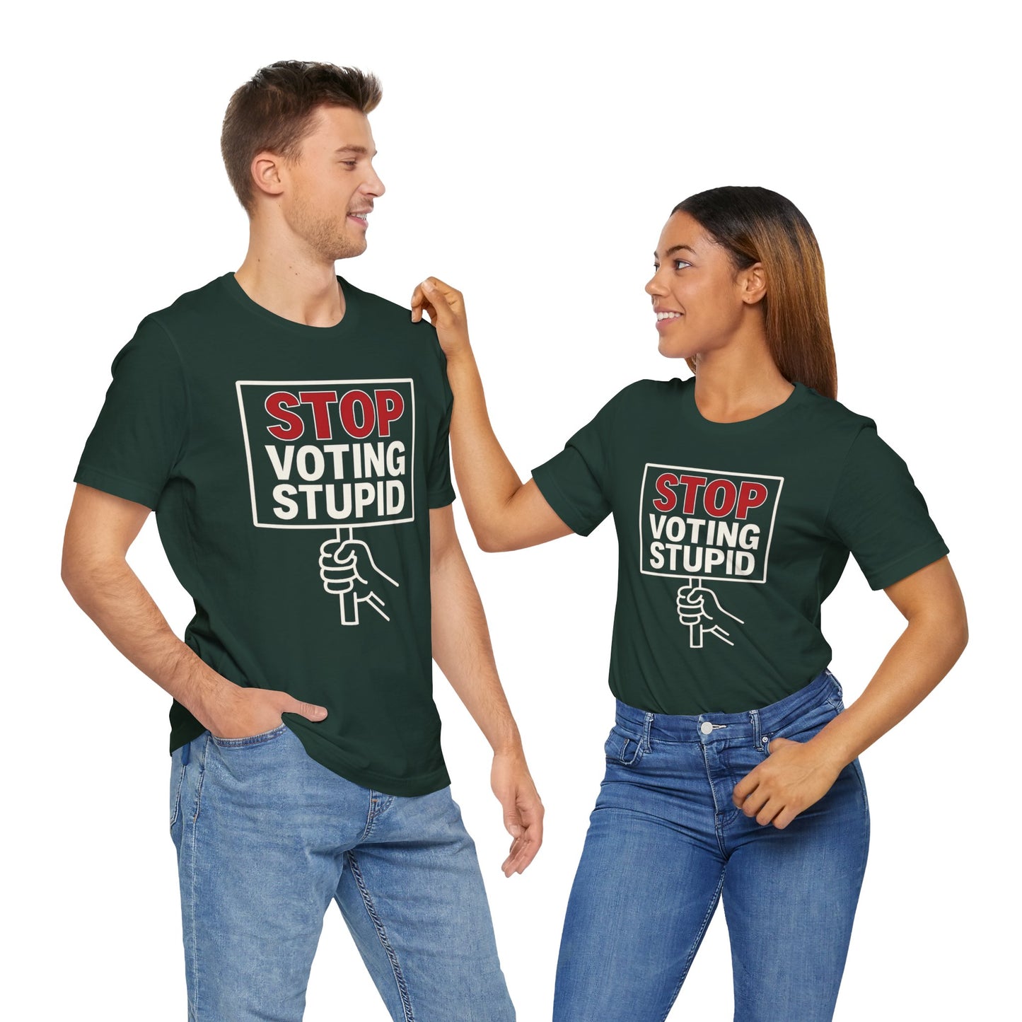 Stop Voting Stupid – Unisex Protest Tee (Size XS-4XL)