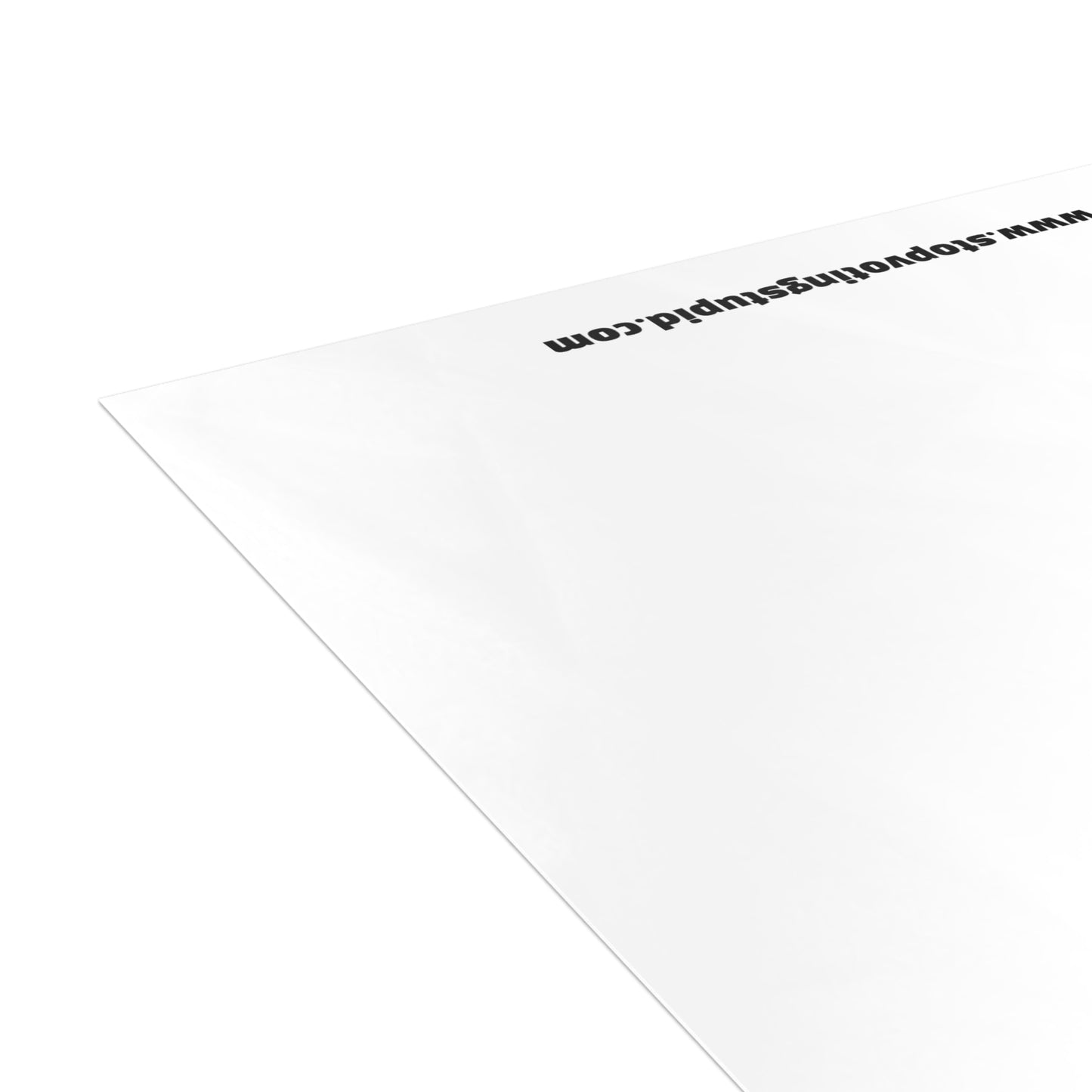 Stop Voting Stupid Activism Card – Single or Set - Black and White