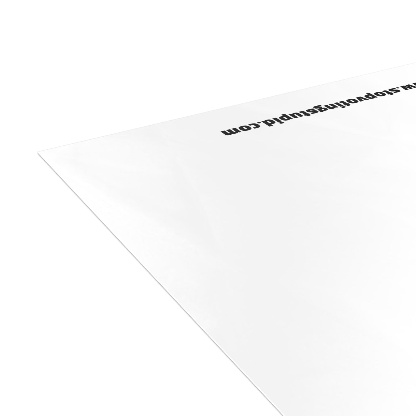 Stop Voting Stupid Activism Card – Single or Set - Black and White