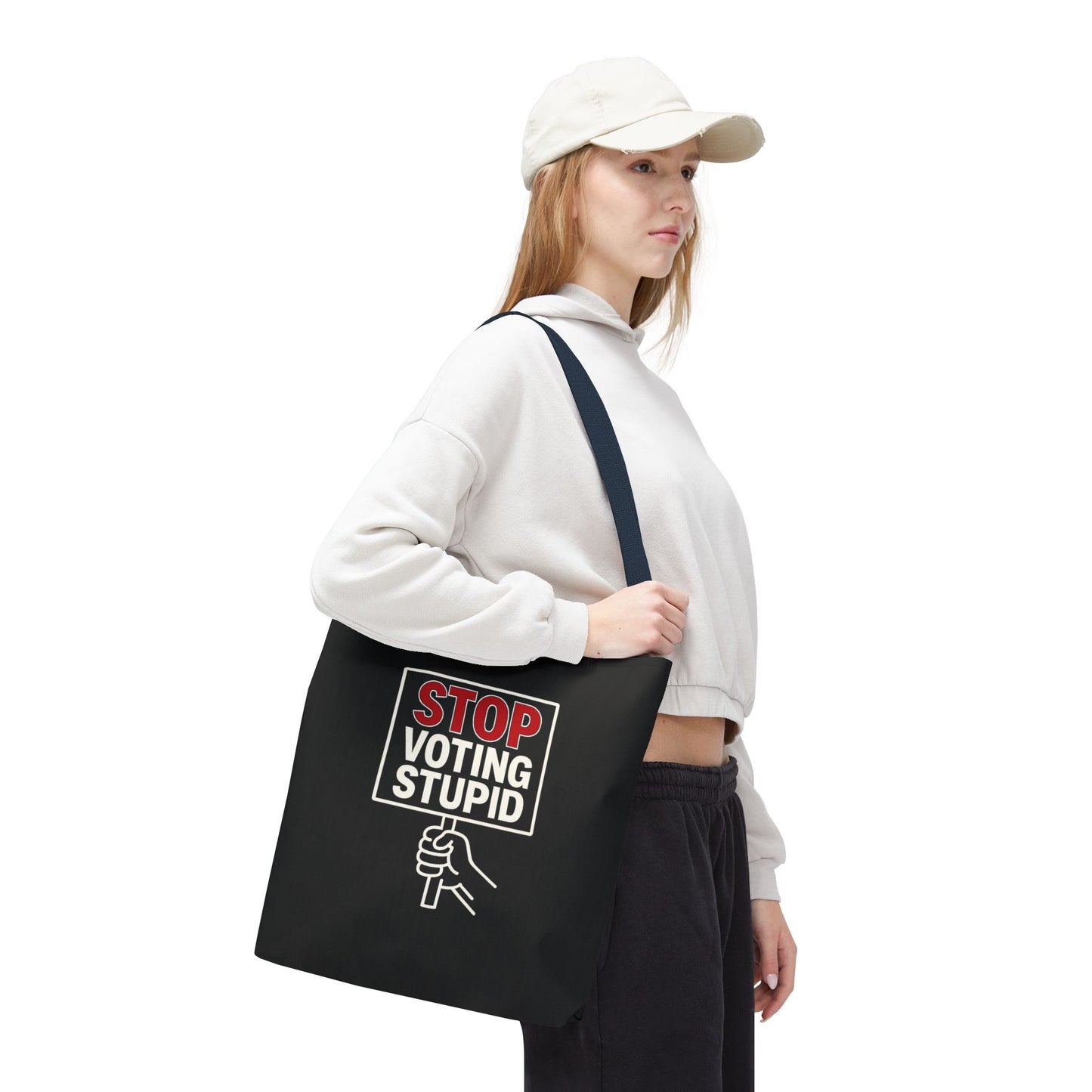 Stop Voting Stupid – Activist Tote Bag - Black