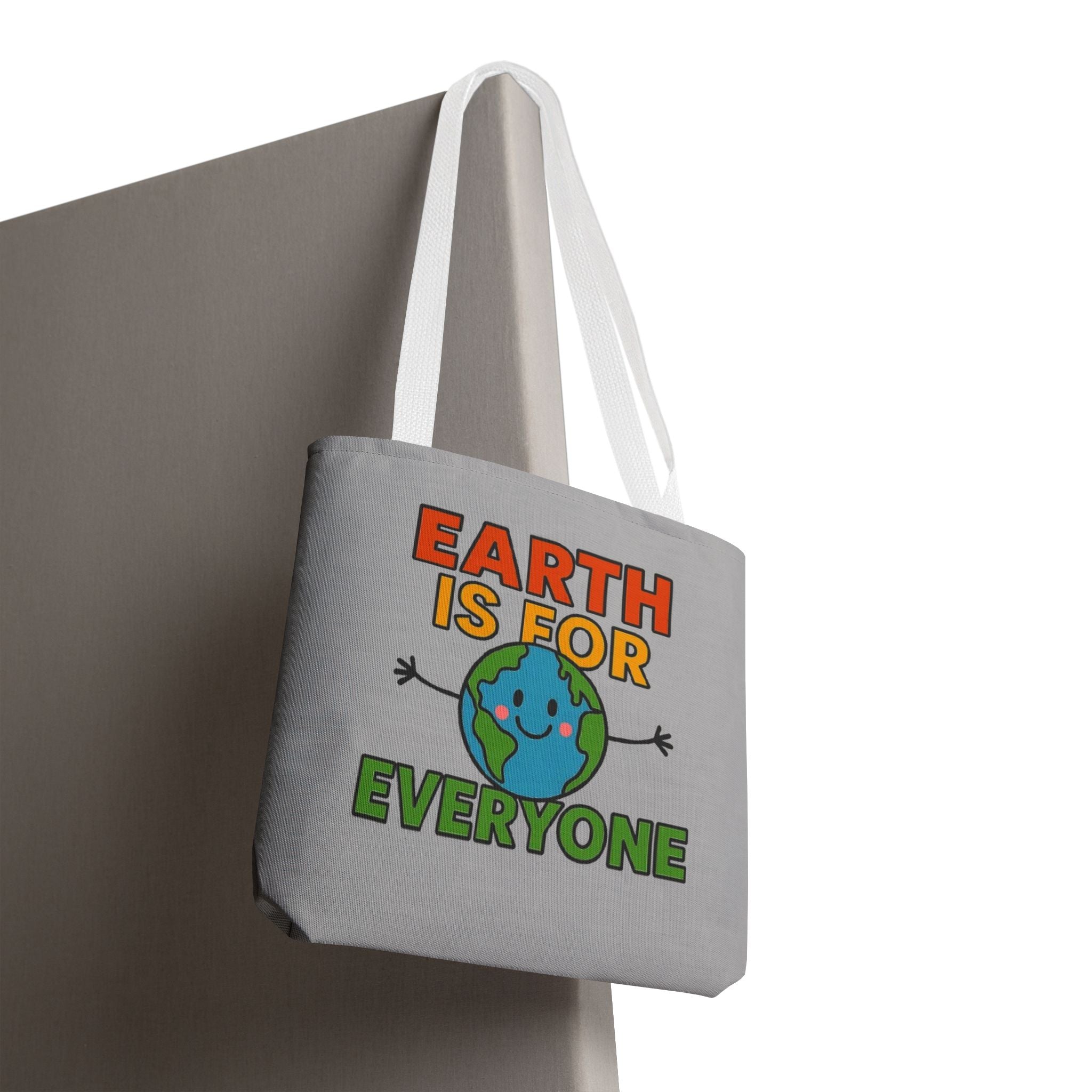 Earth Is For Everyone - Activist Tote Bag (Grey) | Civic Goods